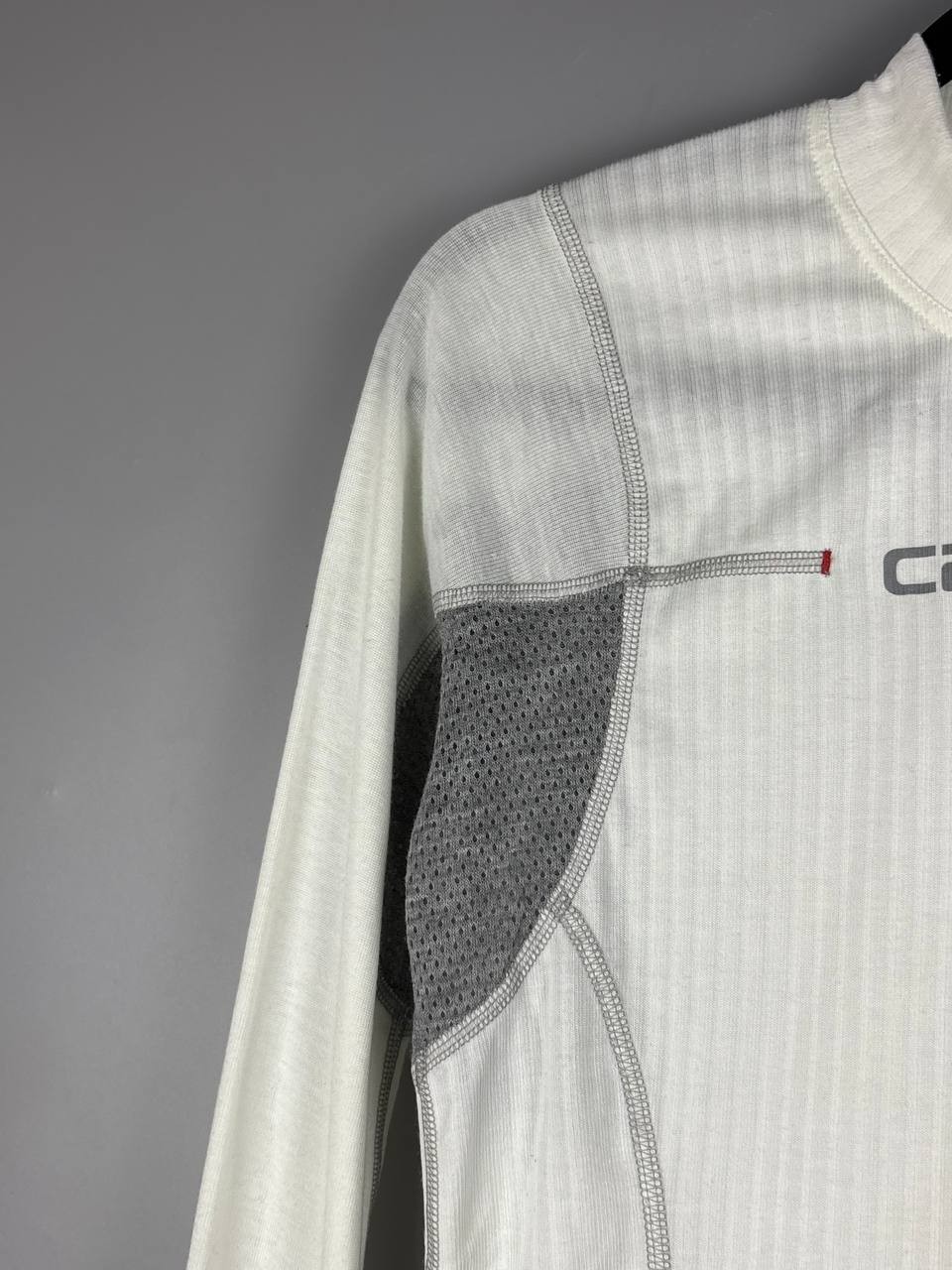 Castelli Cycling Long Sleeve Base Layer Shirt Men’s Size L White Thermal Top