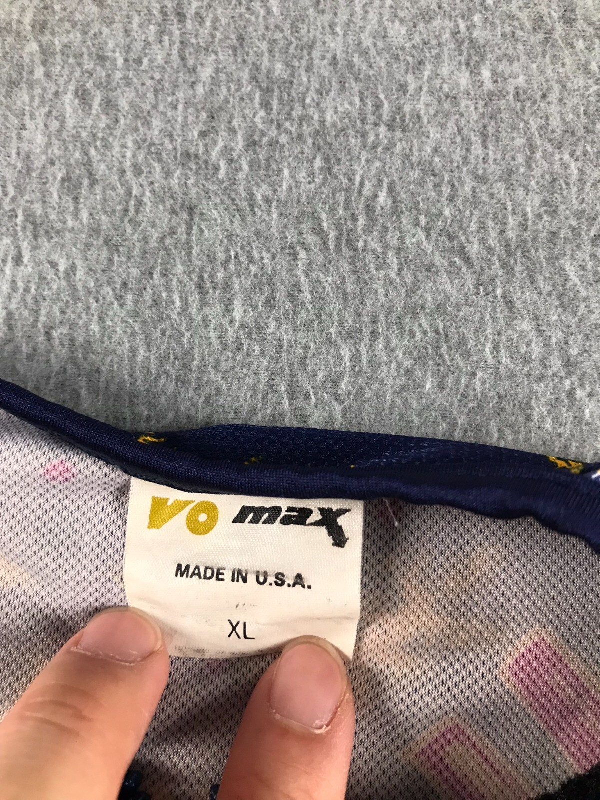 Vintage VOmax Cycling Jersey Vest Womens L XL Snowflake Ice Full Zip Mesh Lined