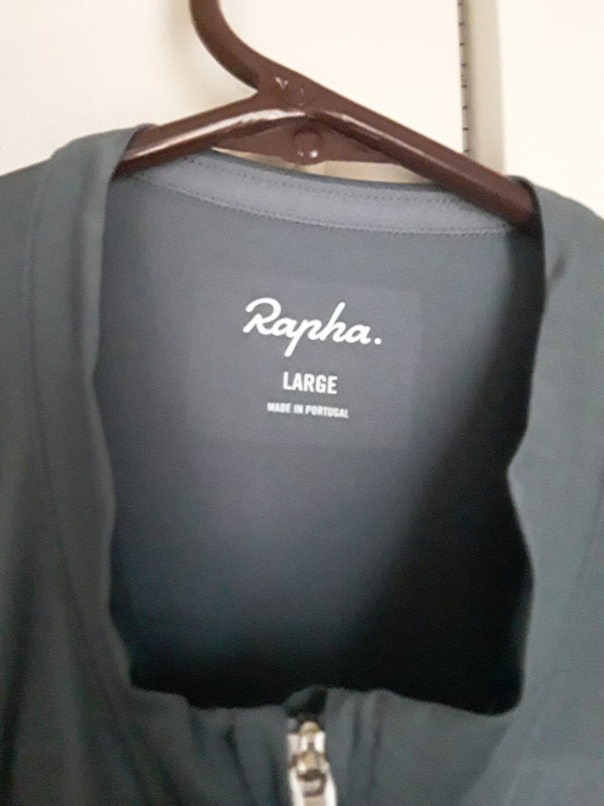USED GRAY GREEN RAPHA SS CYCLING AERO JERSEY SS PRO TEAM LIGHTWEIGHT LARGE