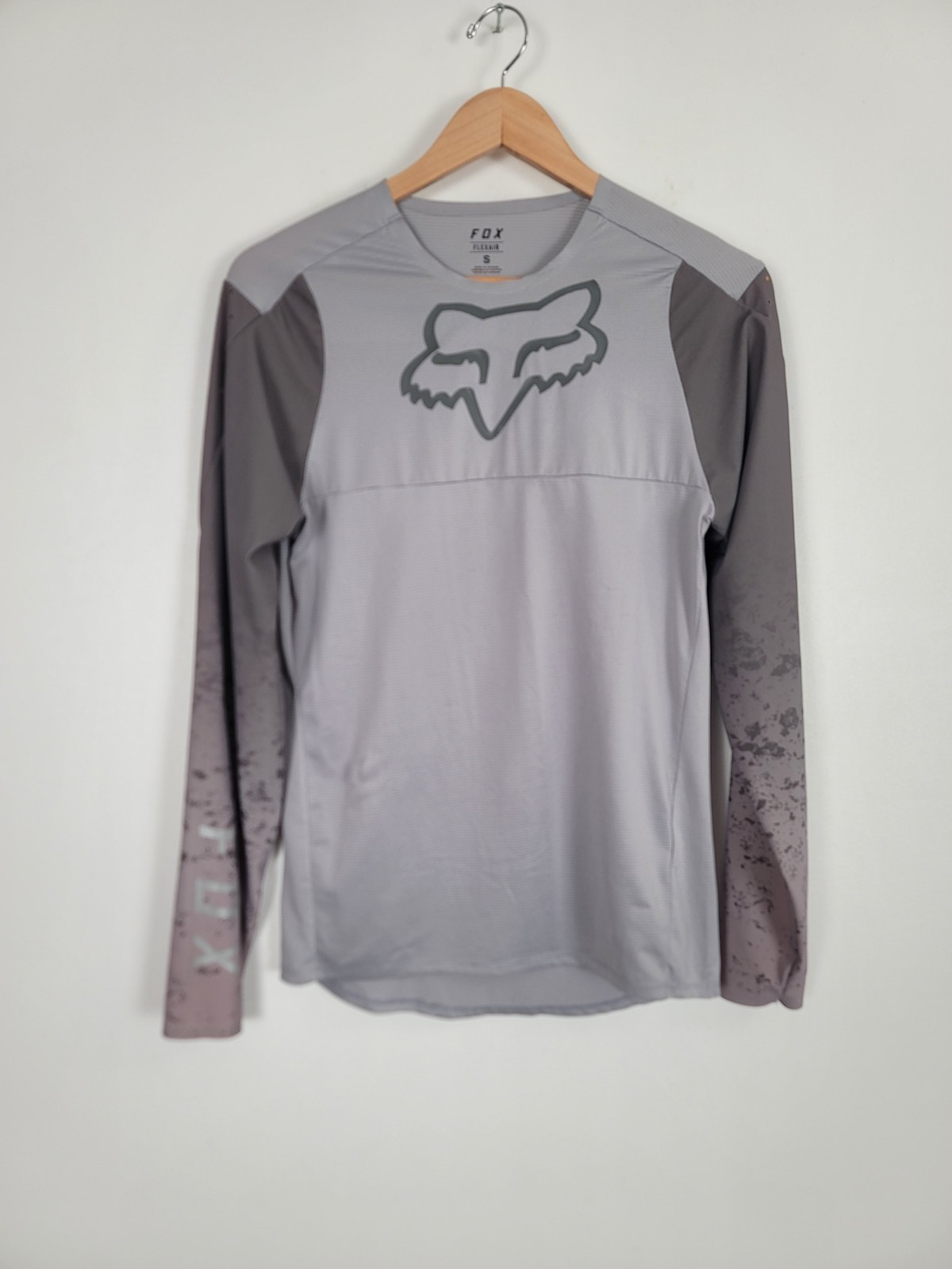 Fox Racing Flexair Lunar Long Sleeve L/S Jersey Light Grey Dirt Bike MTB Small