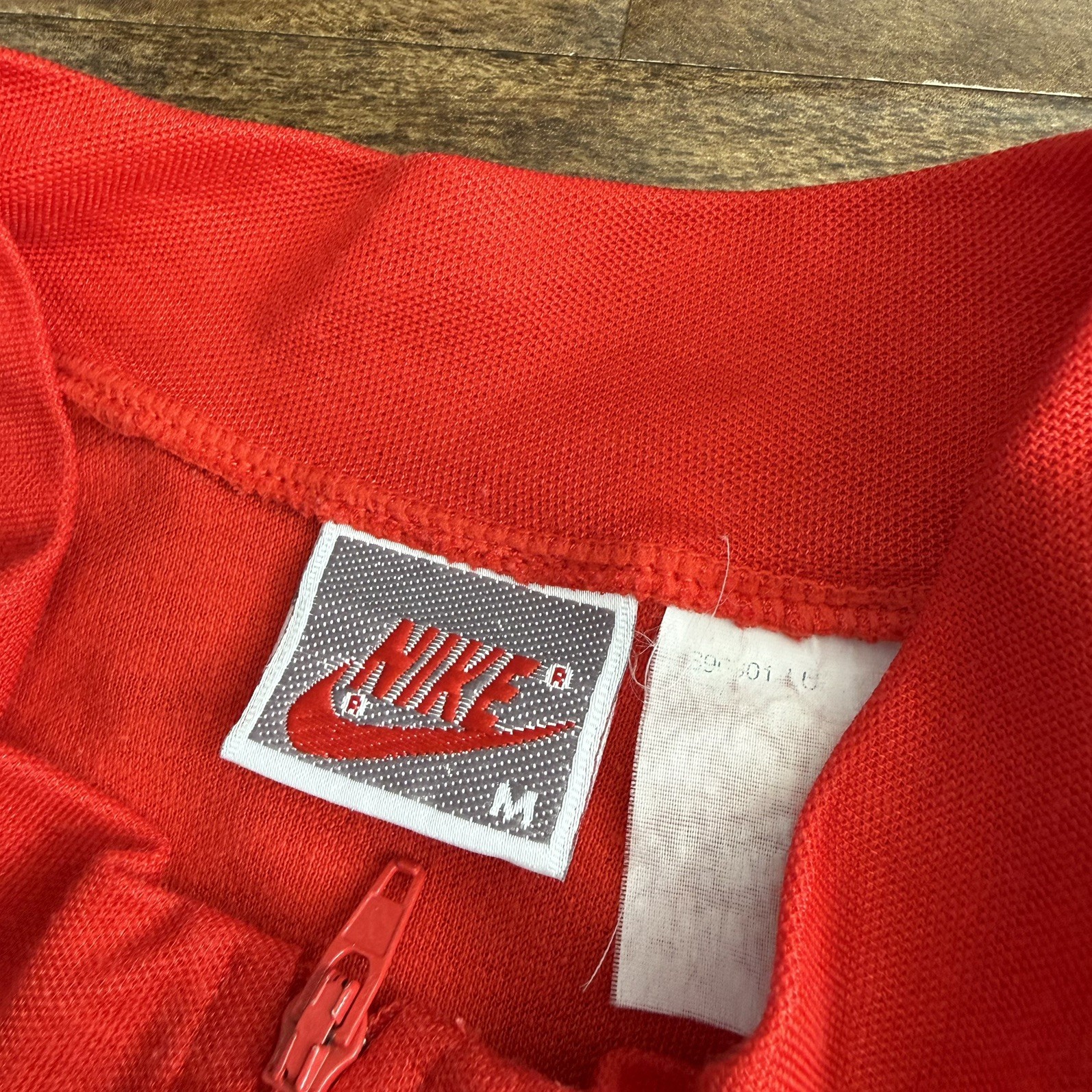 Nike Vintage Cycling Jersey Men’s Size M Red Polyester 90s Gray Tag Made In USA