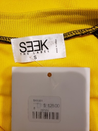 Seek The Label Cycling Jersey Women Small Yellow Maroon Removable Sleeve 1/4 Zip
