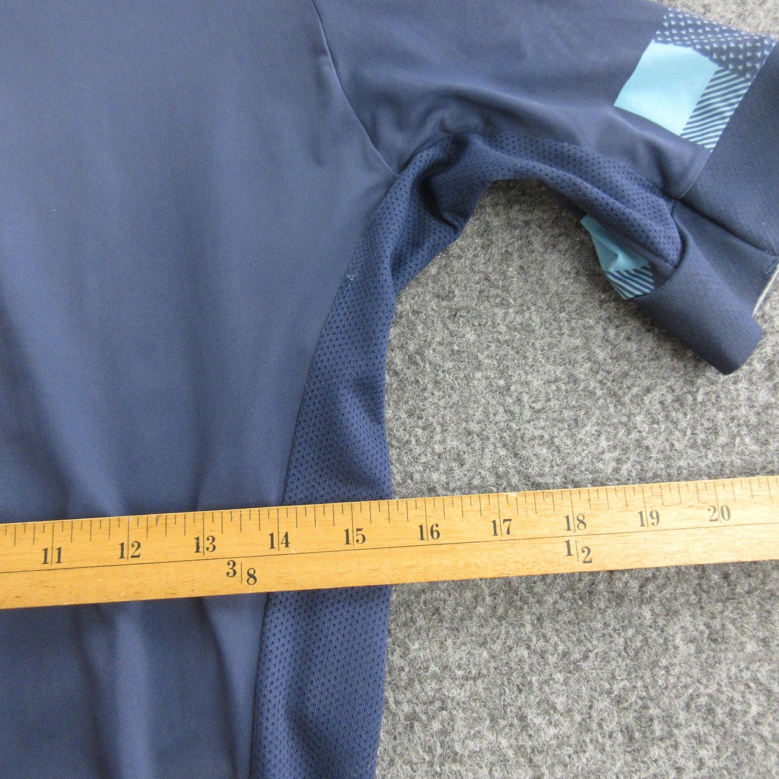 Ornot Cycling Jersey Mens Medium Blue Full Zip Short Sleeve Race Made USA Bike