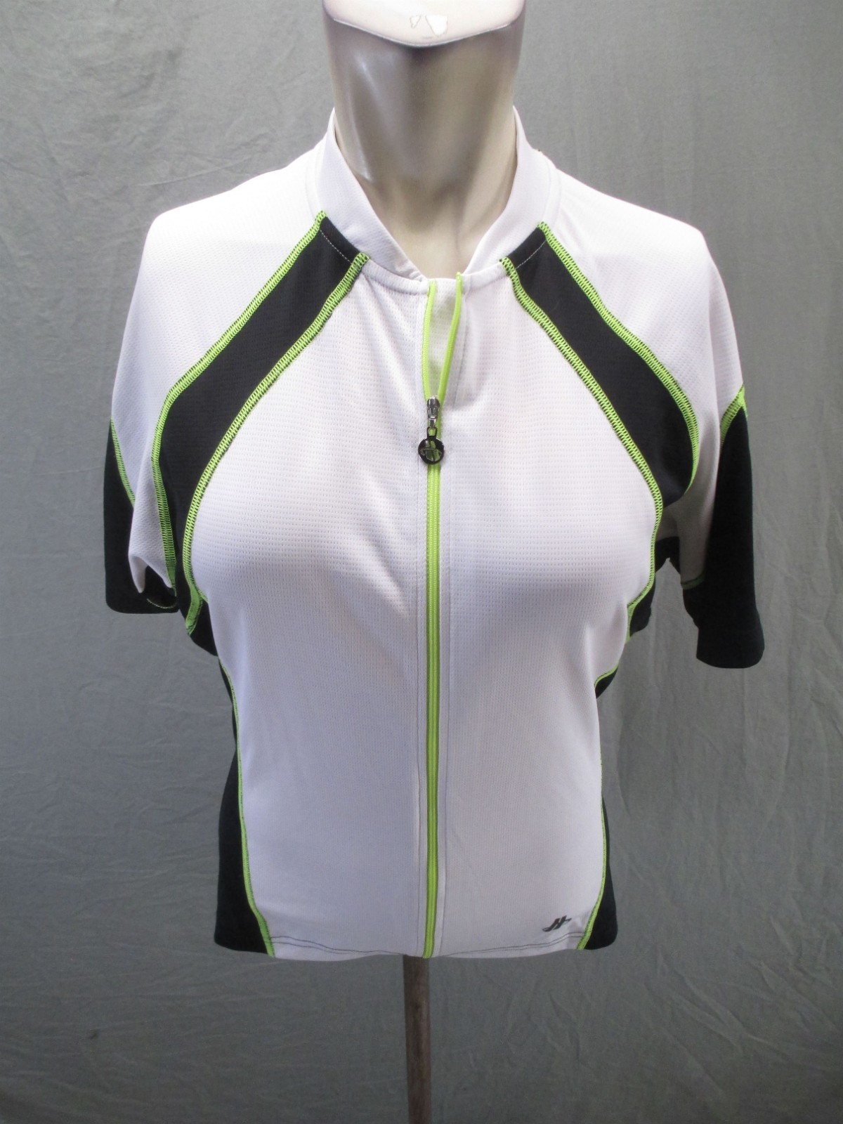 Hincapie Size M Womens Multicolor Cycling Compression Short Sleeve Zip Top 472