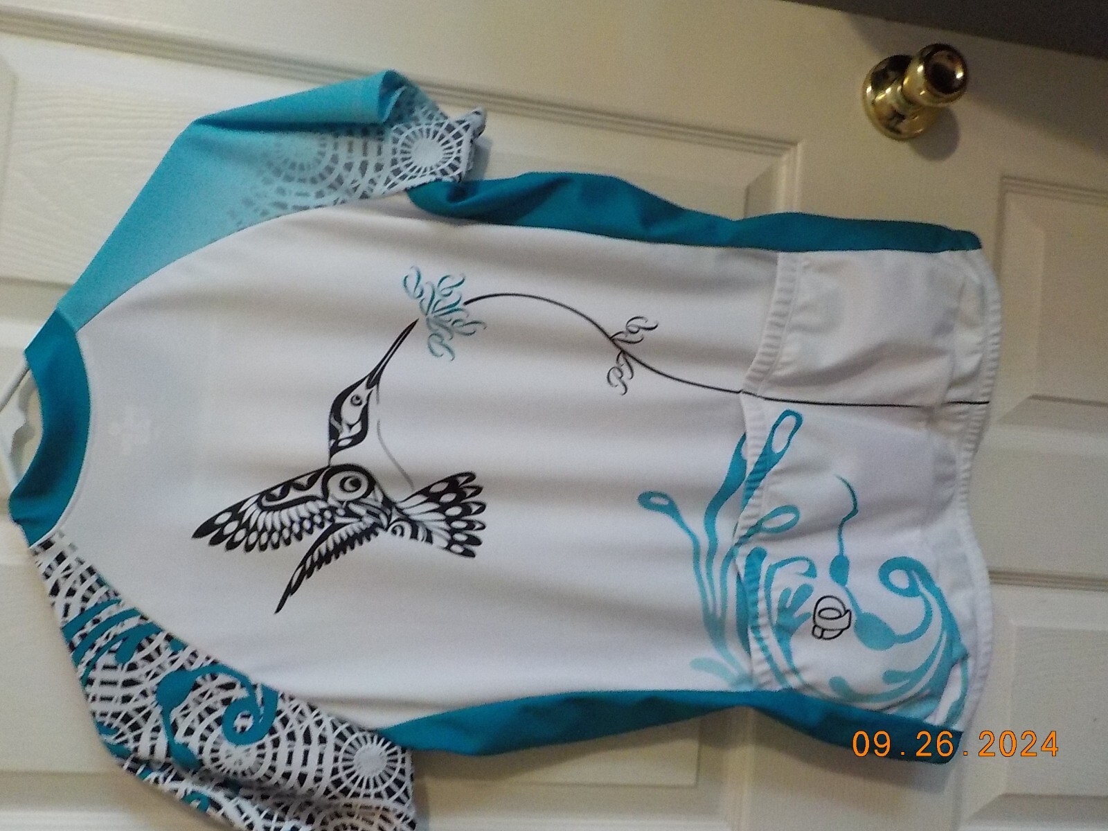 PEARL IZUMI MULTI COLOR AQUA/WHITE/BLACK CYCLING SHIRT STYLE 0790 2011/12