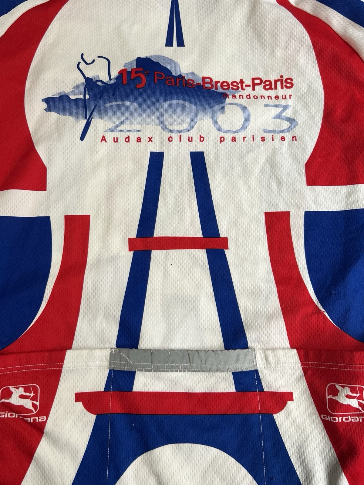 Vintage 2003 Giordana Paris Brest Bike Cycling Jersey Size Large