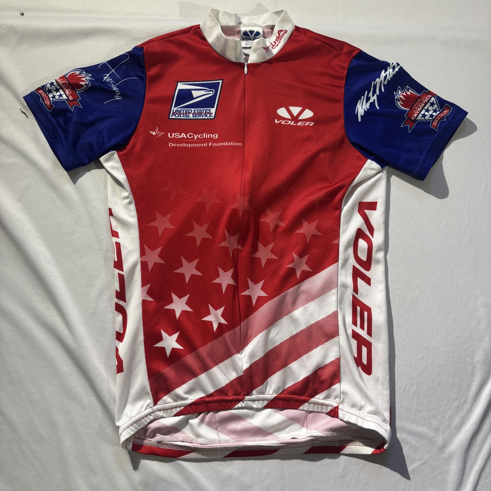 Voler USA Cycling USPS Junior Olympics Jersey Small Made in USA Zip Front
