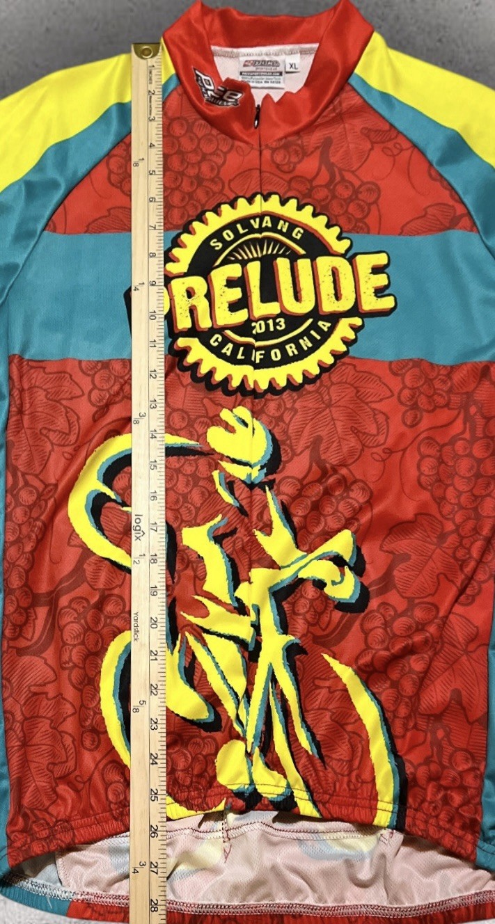 X Large Solvang Prelude 2013 Short Sleeve Cycling Bike Shirt Pace Sportswear