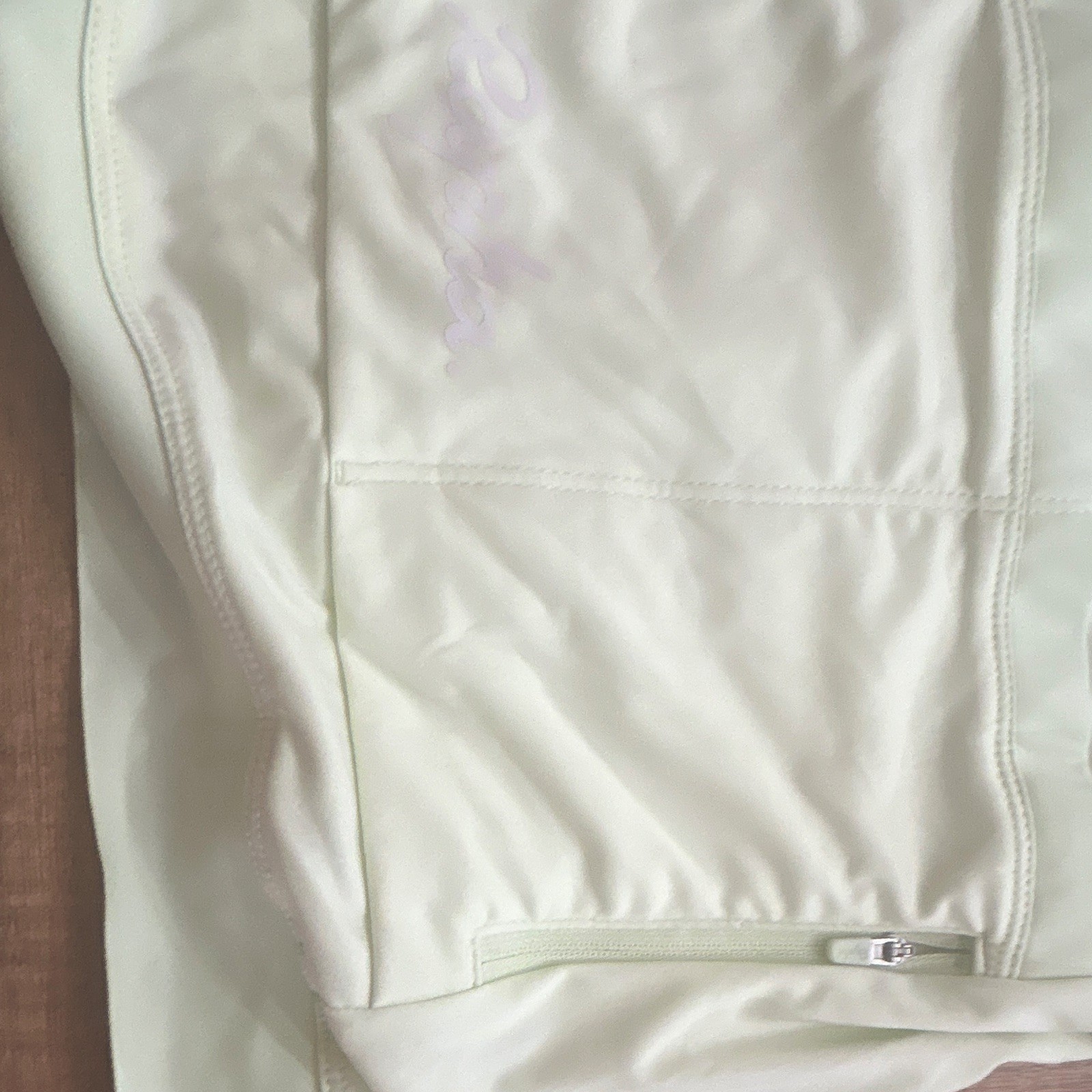 Rapha Core Women’s Cycling Jersey Full Zip Short Sleeve Pockets Green/White S