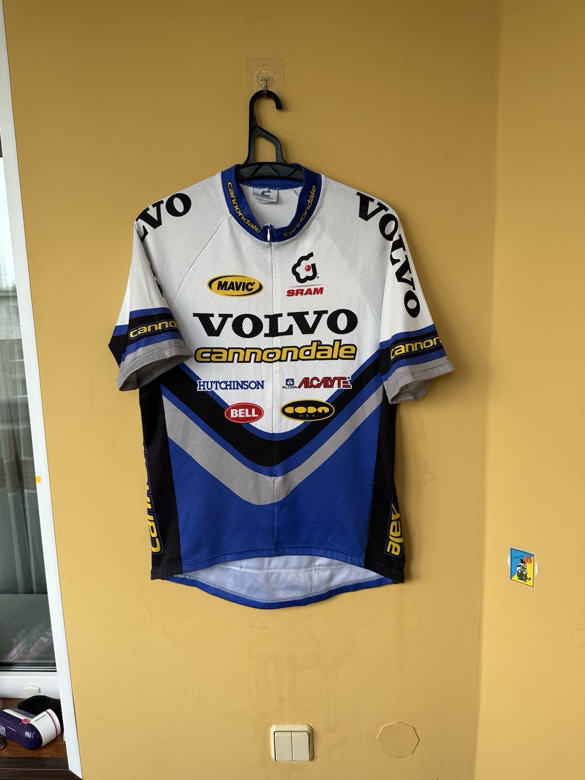 Vintage Cannondale Volvo Team 3/4 Zip Cycling Jersey Size L