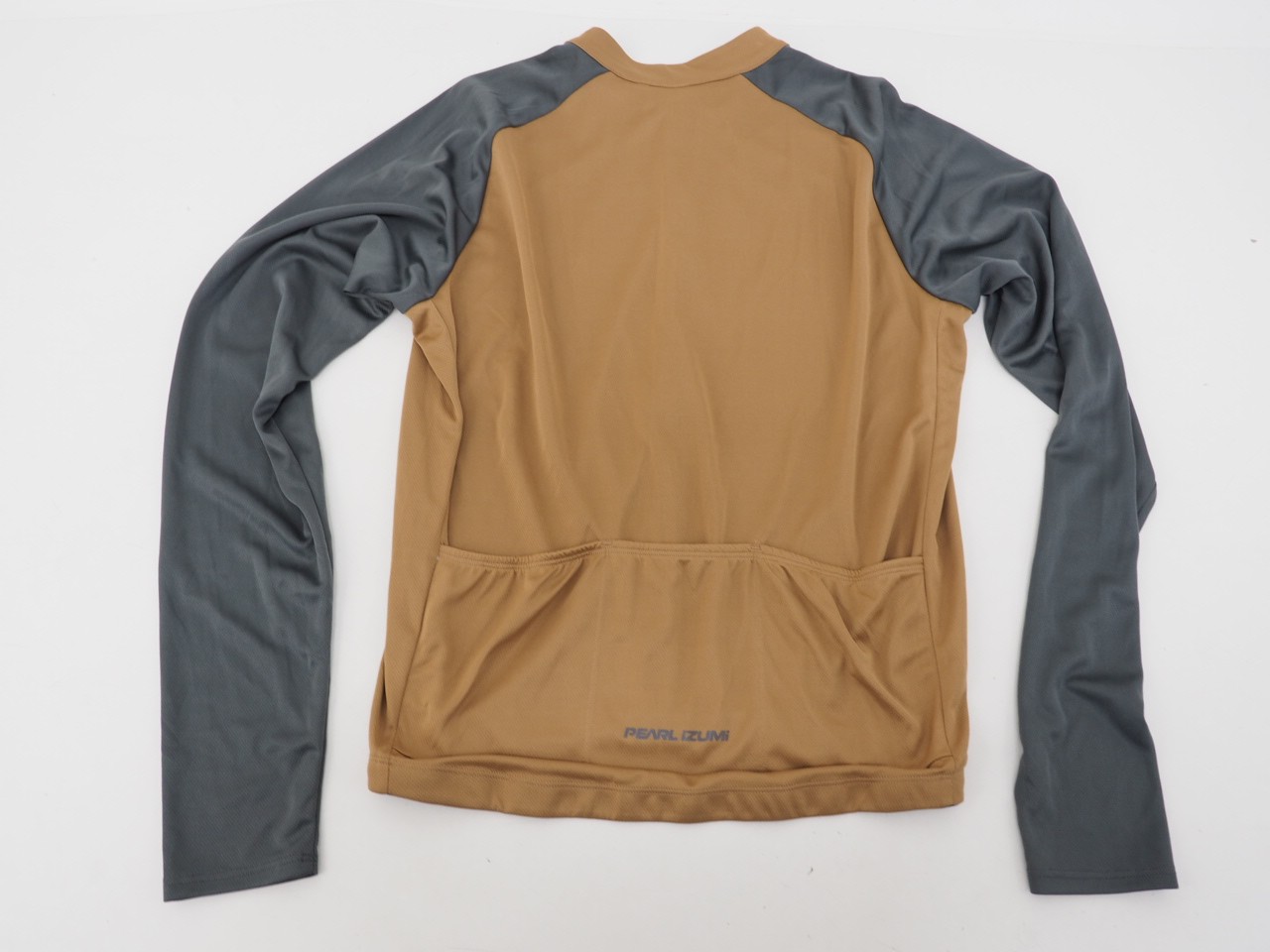 NEW! Pearl Izumi Quest Long Sleeve Cycling Jersey Men’s Medium Tan / Gray