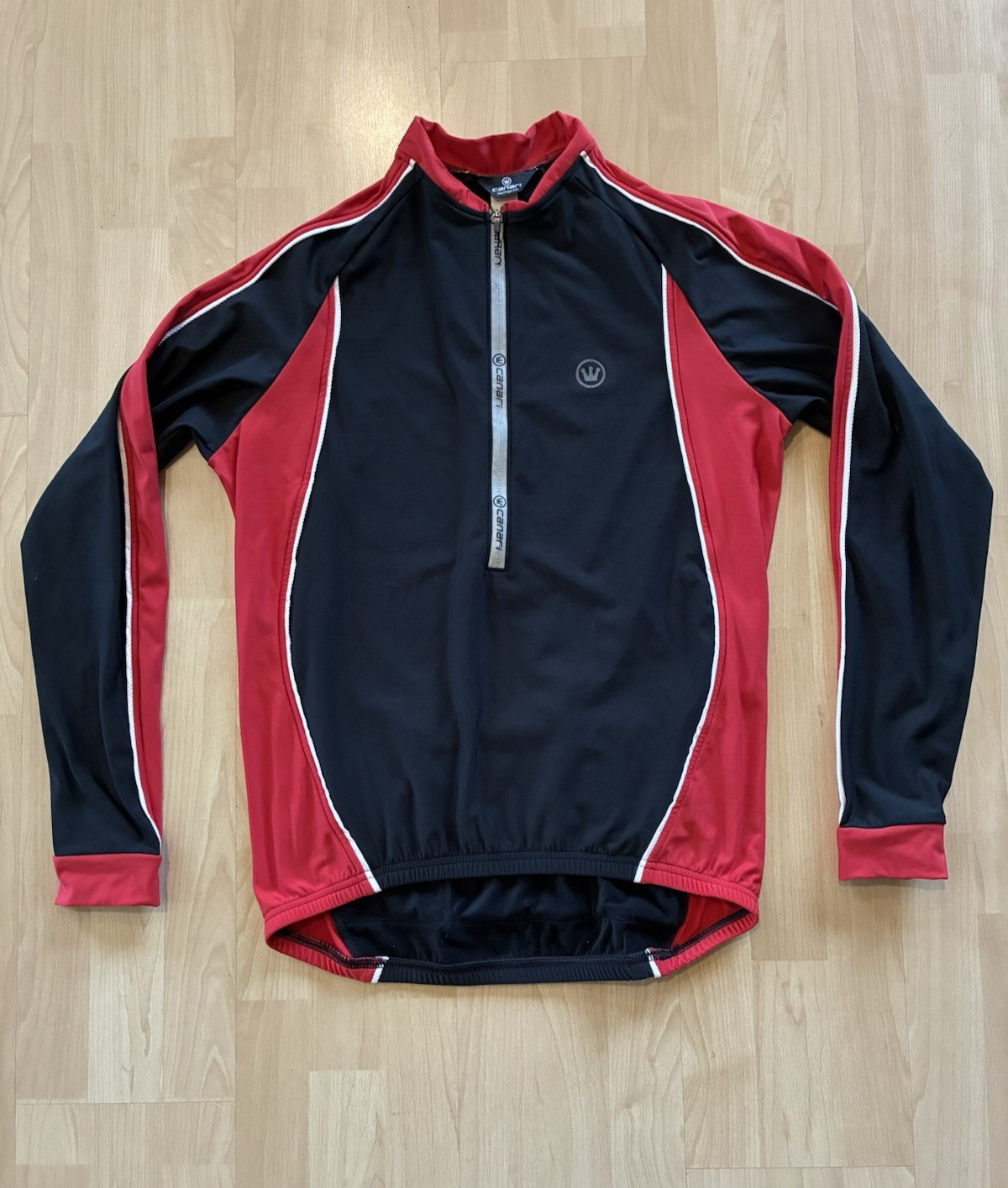 Canari Men’s Long Sleeve Cycling Jersey – Light Thermal – XL – 3/4 Zip – Pockets