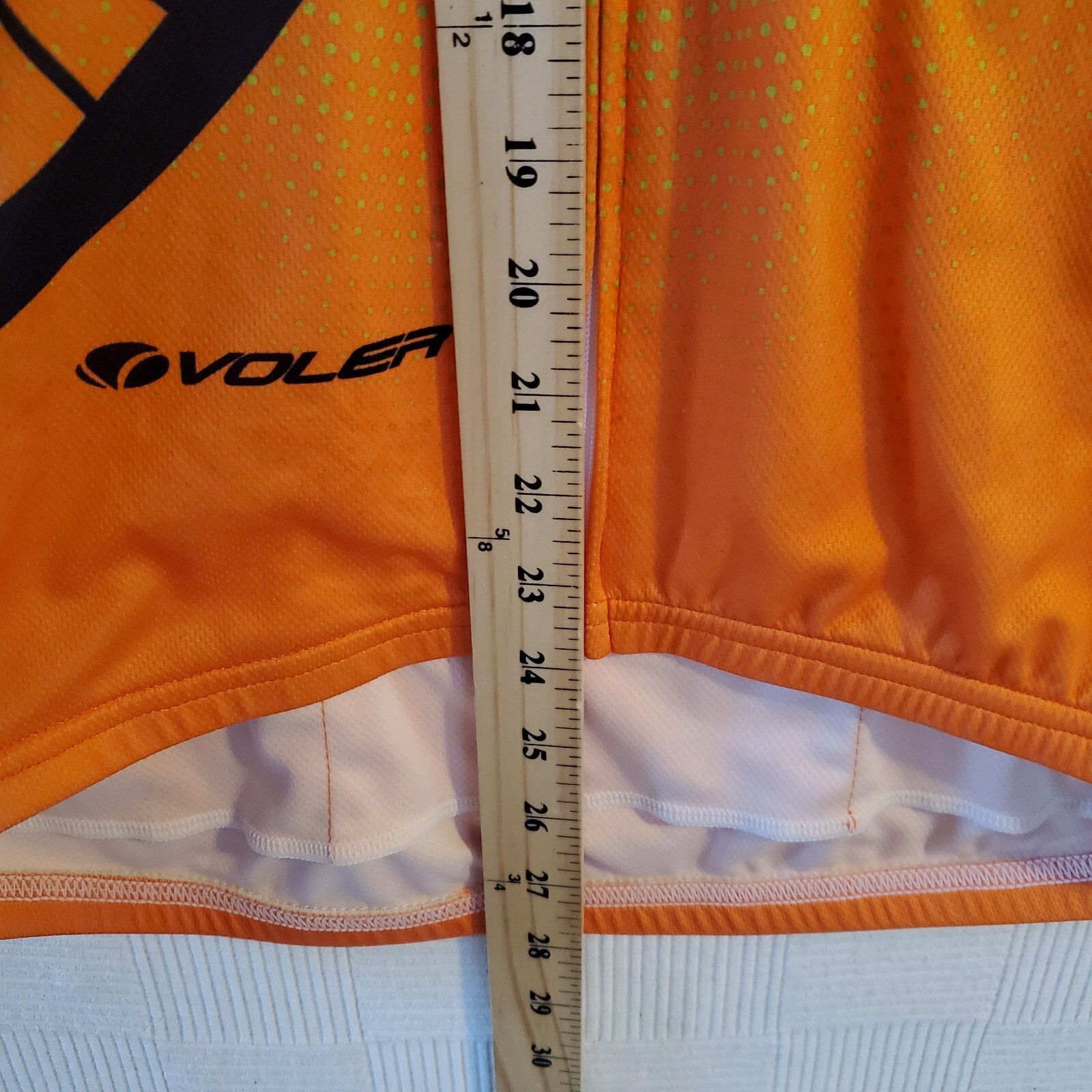 Voler Cycling Jersey Men’s Large Orange Full Zipper