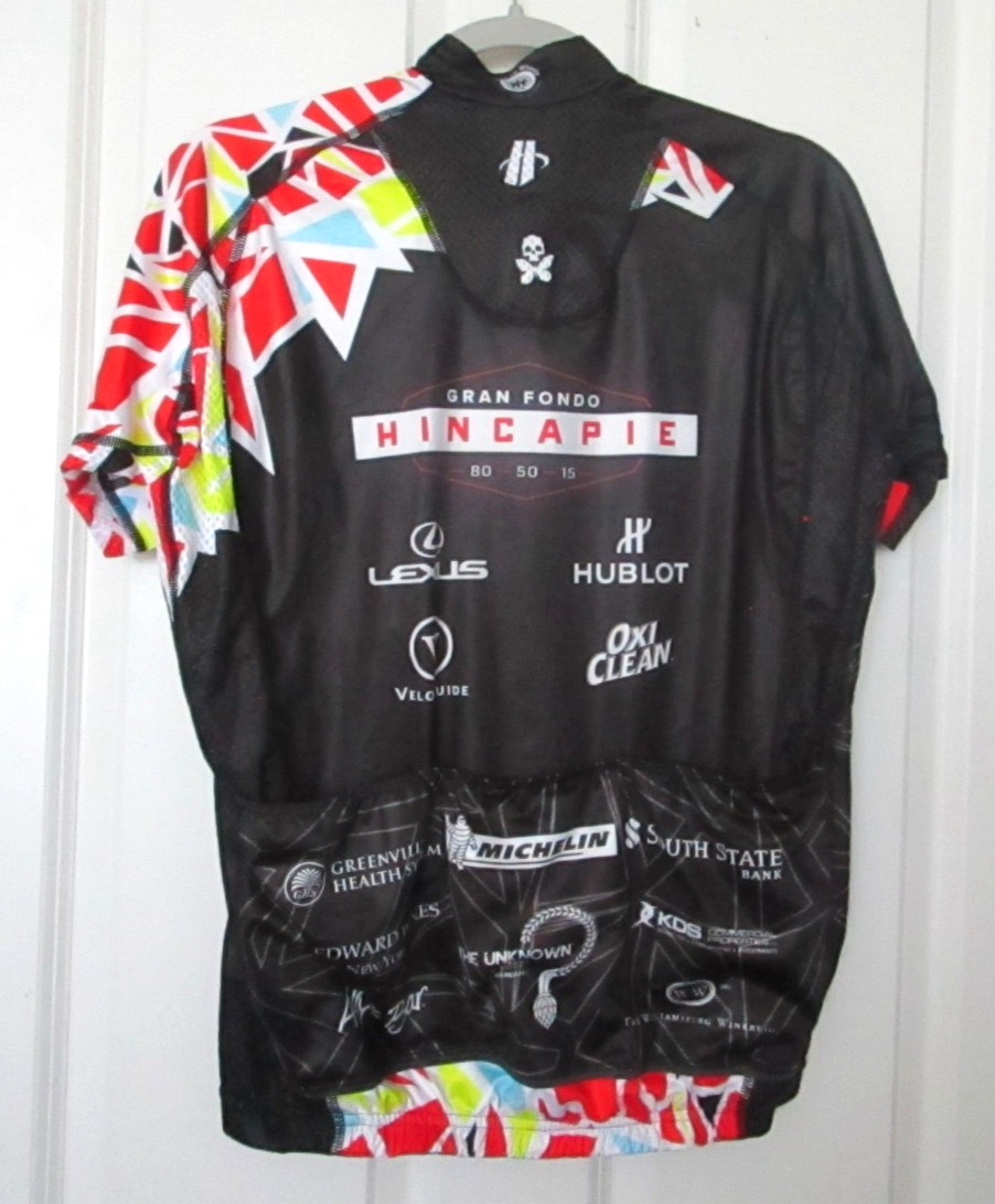 Hincapie Jersey Mens Cycling Full Zip Gran Fondo 17 Short Sleeves Size L