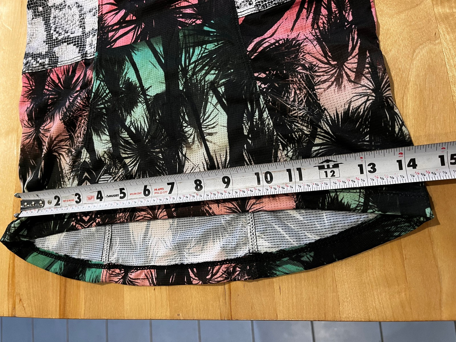SHE BEEST Womens S 3/4 Zip Sleeveless Cycling Jersey Majestic Palm Trees Design