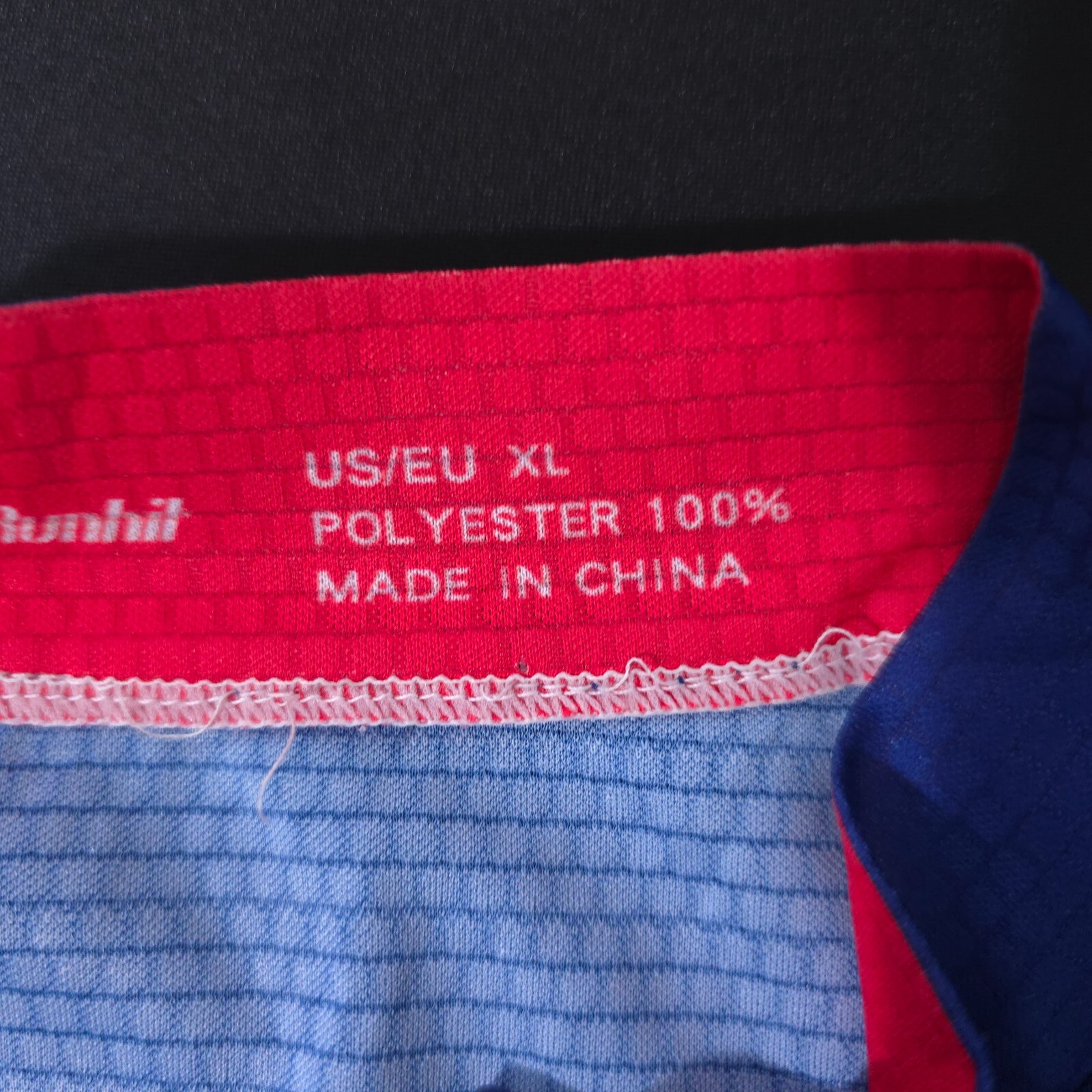 Runhil Clothing USA Men XLarge Cycling Bike Jersey Shirt Red White Blue Pockets
