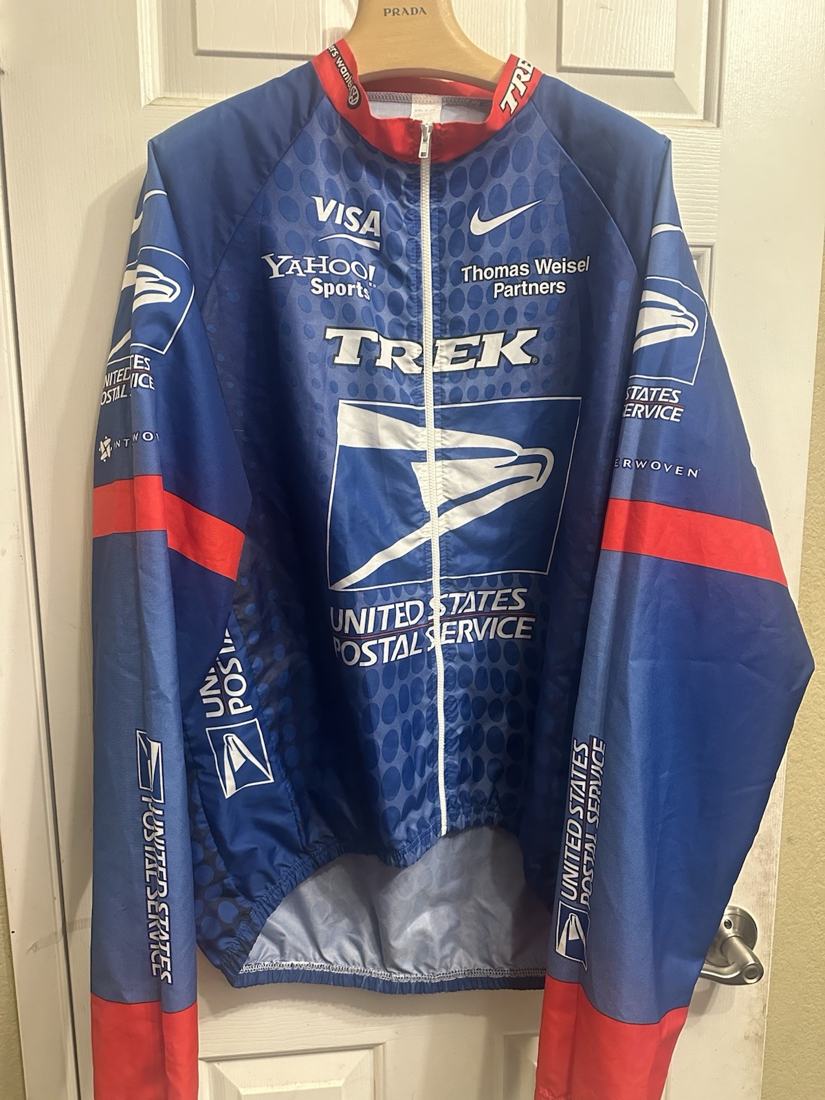 Vintage United Postal Service Trek Cycling Jersey Yahoo Nike USPS XXL Custom
