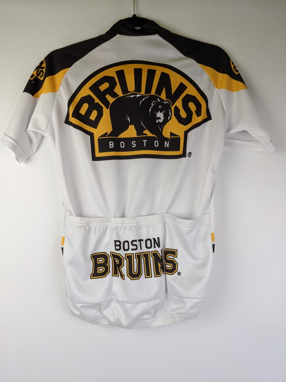 VOmax NHL Boston Bruins Cycling Bike Zip Jersey Shirt Mens Size XS NWT New