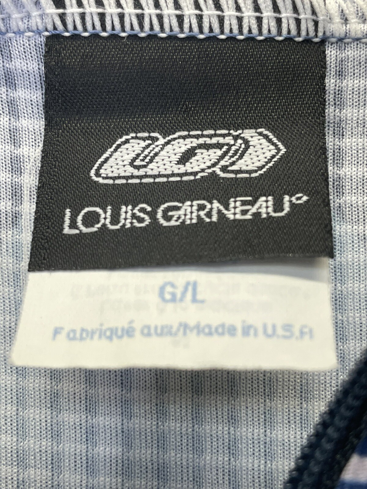 Louis Garneau Sz Large Multicolored 1/4 zip Cycling Jersey (Y2) NW/OTs