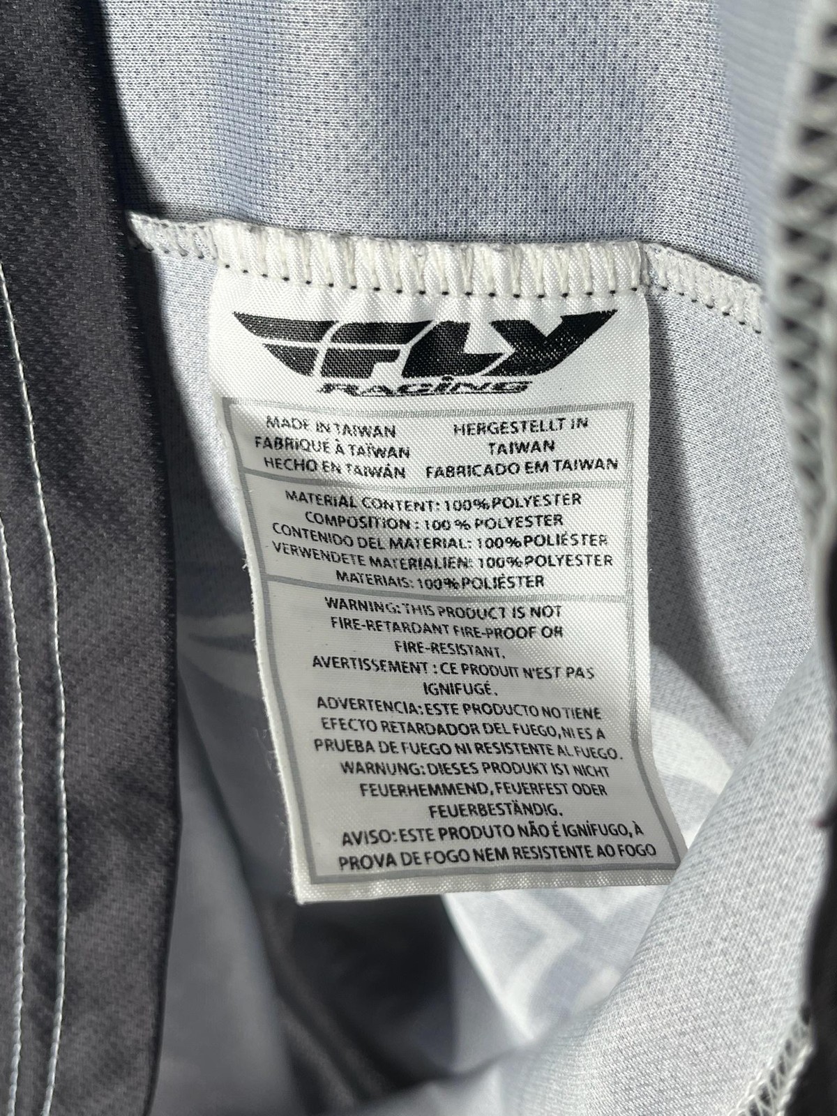 Fly Racing Cycling Jersey Shirt XL Black Long Sleeve Mens Mesh V-Neck Quick Dry