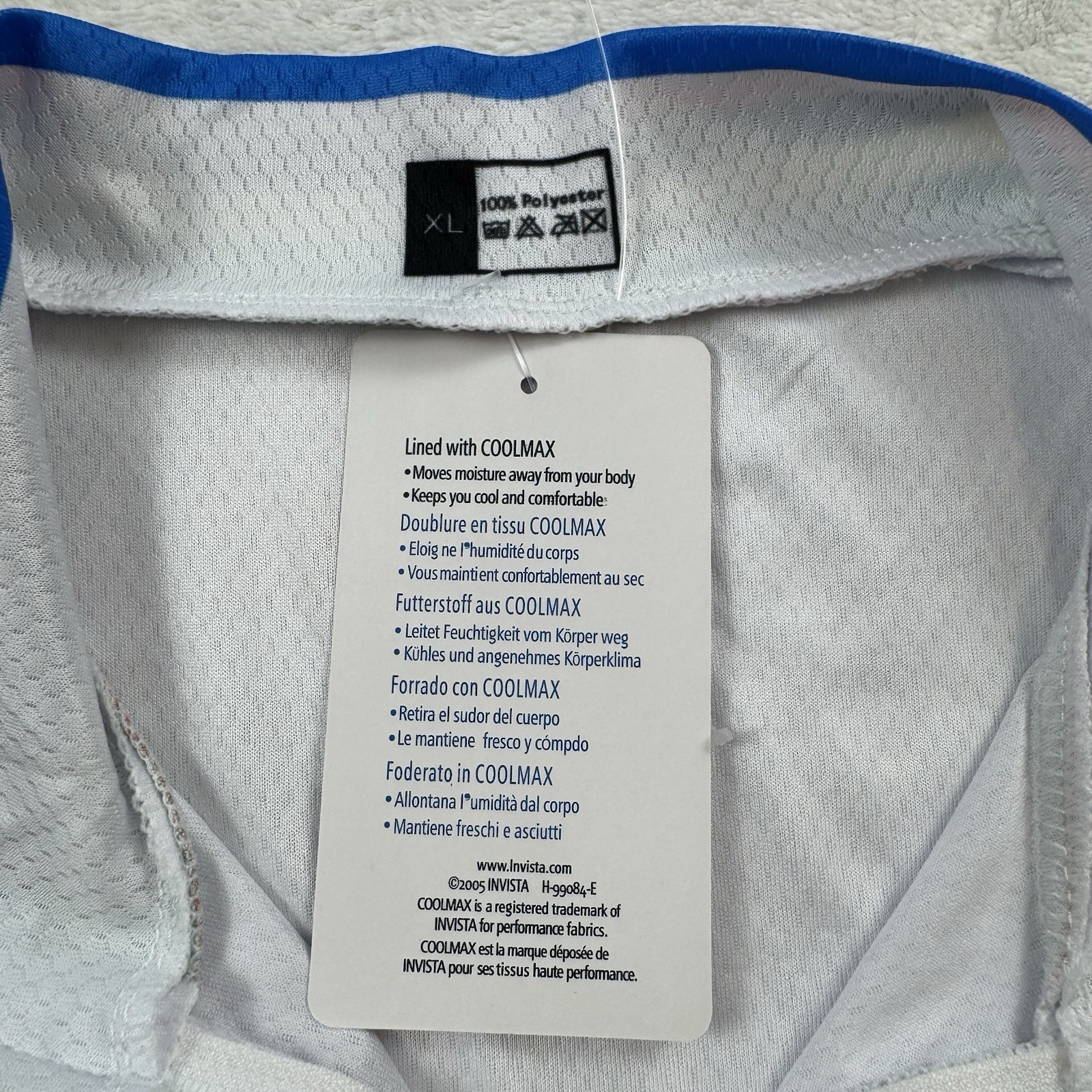 Strava Gran Fondo Cycling Jersey Shirt XL White Patch World Champion Stripes