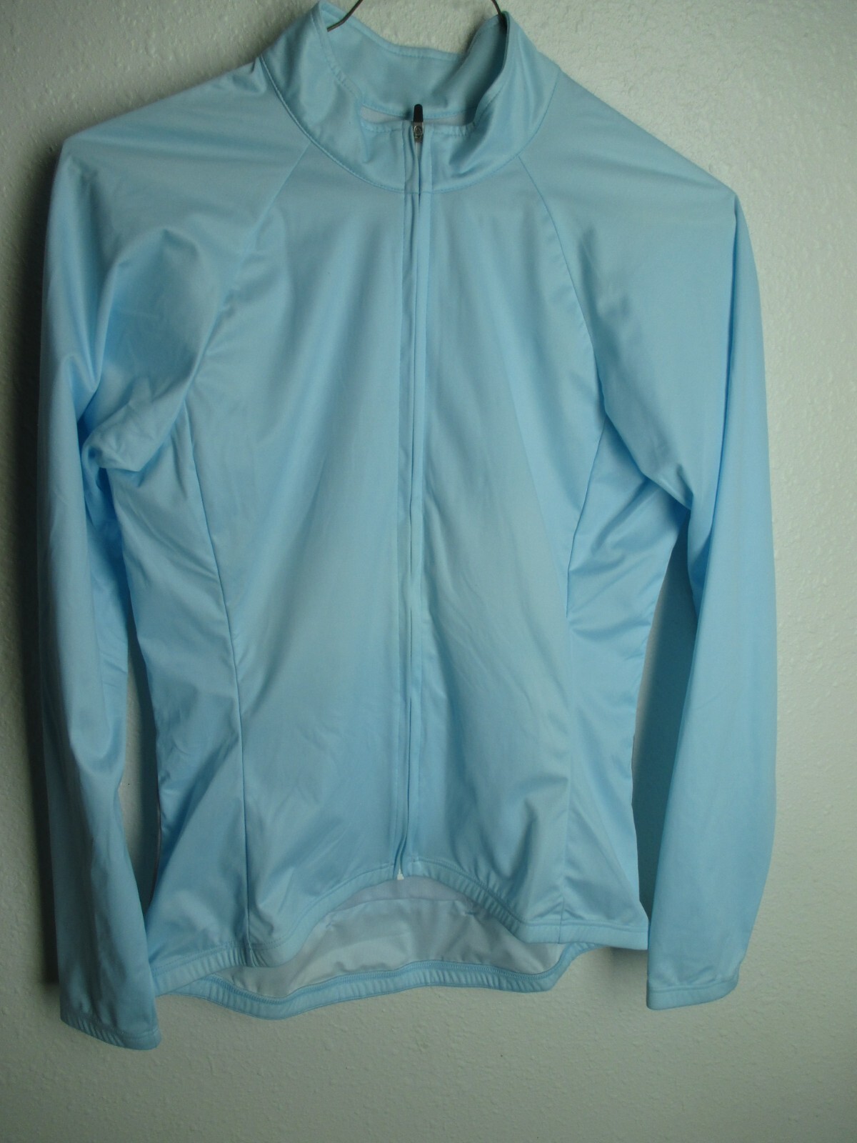 Pearl Izumi jersey Jacket cycling top full zipper Light Blue Women S NWOT Nylon