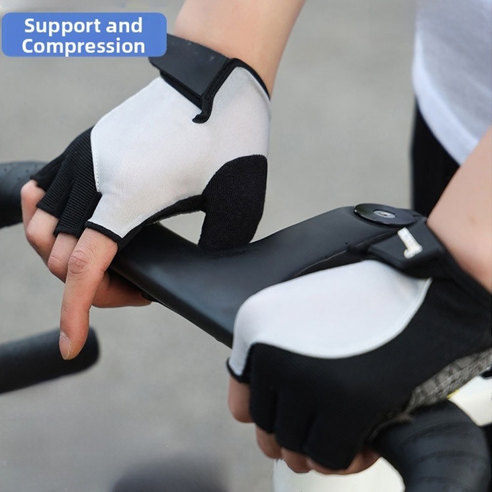 Half Finger Bike Gloves for Cycling Hiking Climbing with Textured Palm Grip