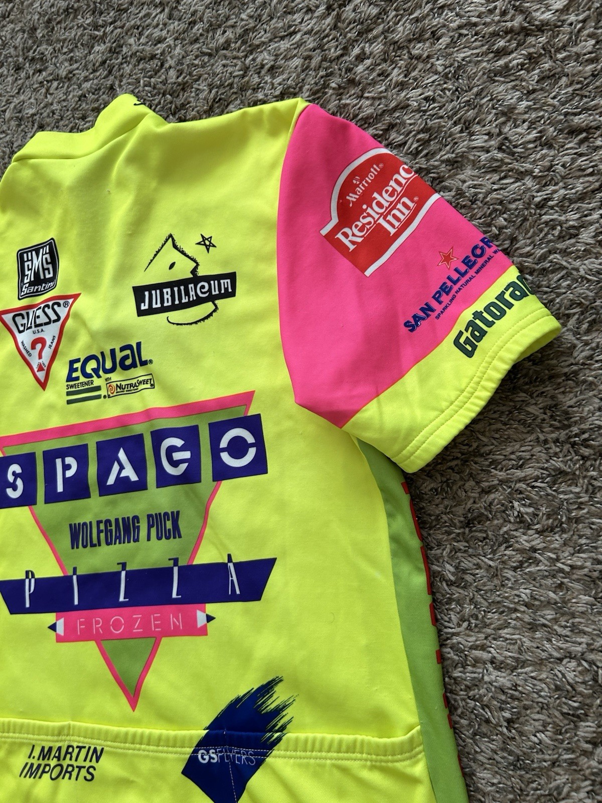 SMS Santini Guess Gatorade Cycling Jersey Spago Wolfgang 90s VTG Italy 3XL