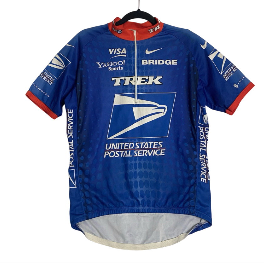Nike USPS Visa Yahoo Bridge VW Mens Cycling Bike Jersey Size XL Made in Italy