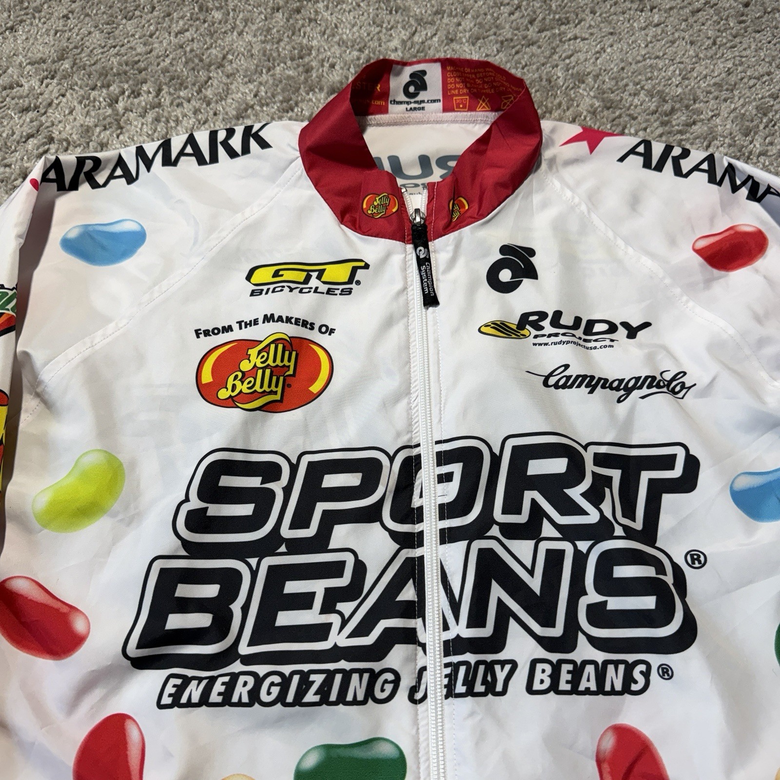 Champ Systems Cycling Long Sleeve Jersey Jacket Jellybelly Sports Beans Large
