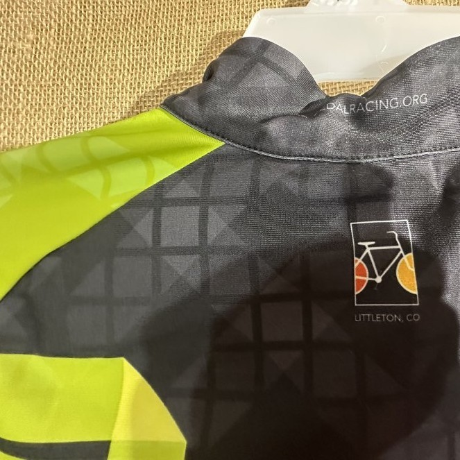 Pactimo adult unisex cycling jersey S zipper pockets multi-color “Pedal Racing”