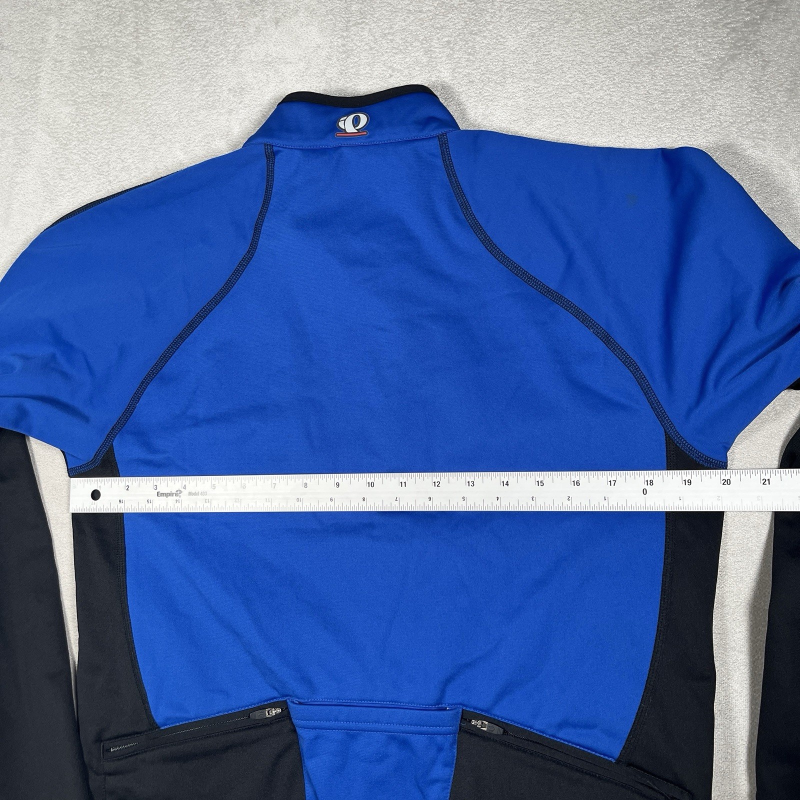 Pearl Izumi Thermal Cycling Jacket Adult M Blue Dual Zipped Pockets & Arm Cuffs