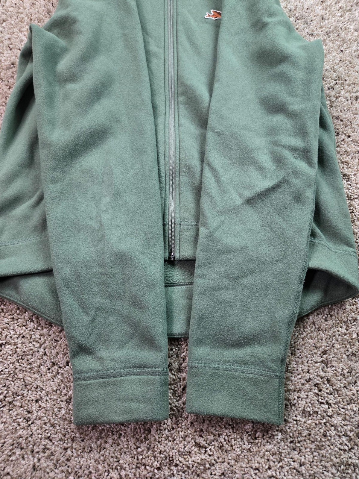 Cafe Du Cycliste Apolline Cycling Jersey Adult Large Green Full Zip Fleece