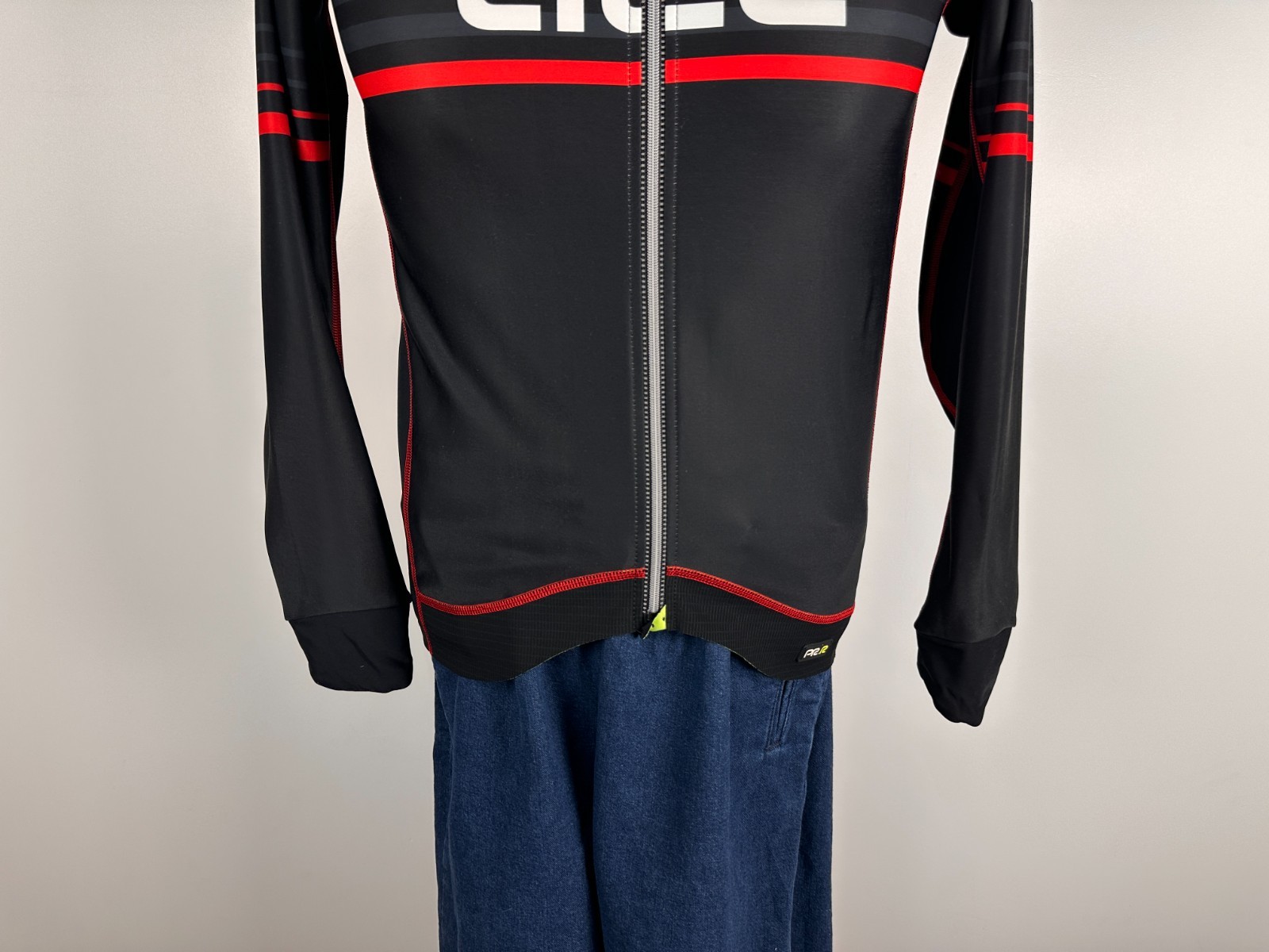 Ale PRR Cycling Long Sleeve Jesey Solid Mens Black Size L