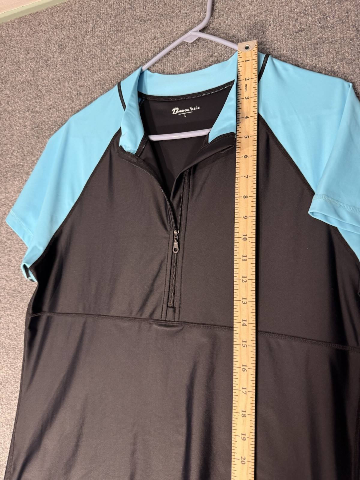 Bonneuitbebe Sports Shirt UnisexSize L Blue Black Zip