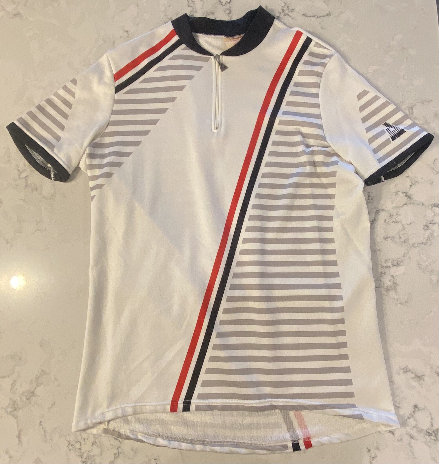 Vintage Cycling Jersey, Avenir, Size 3, Italian Made. 100% Polyester