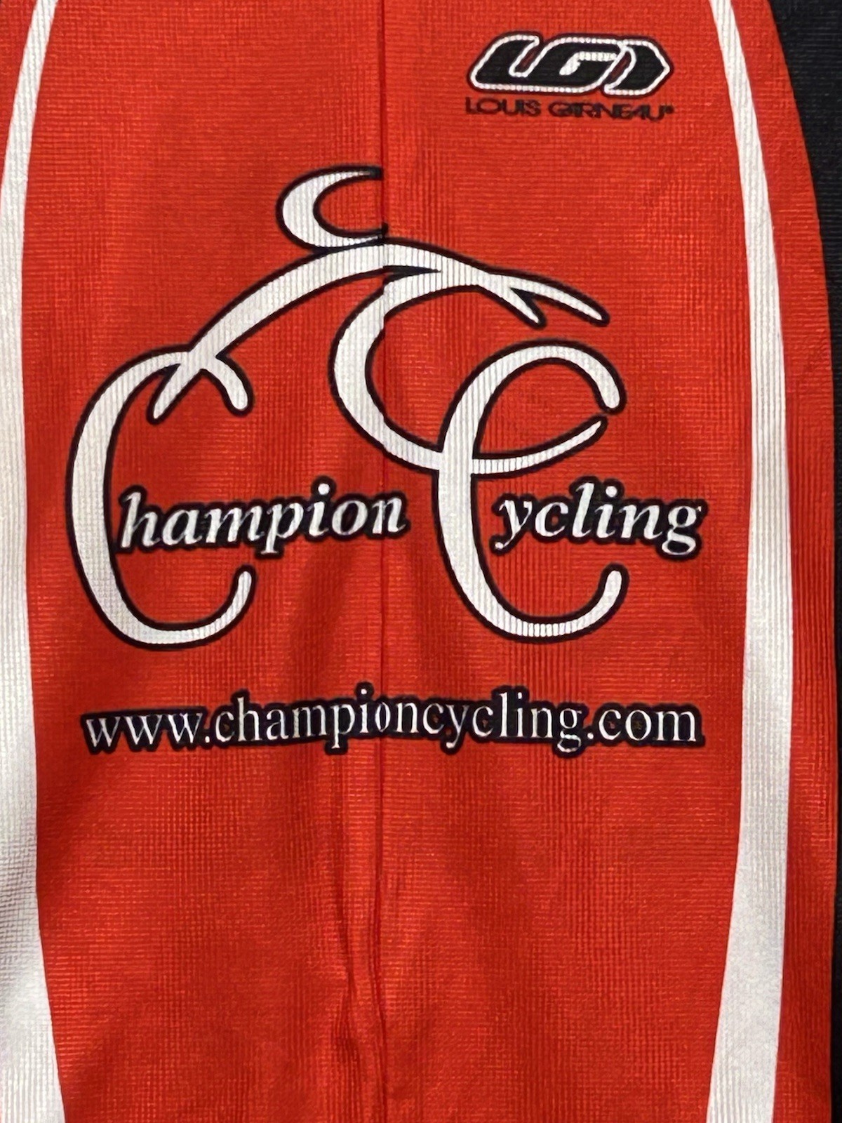 Louis Garneau Champion Cycling Jersey Mens XL Nike Cliff Bar Lemonds Racing