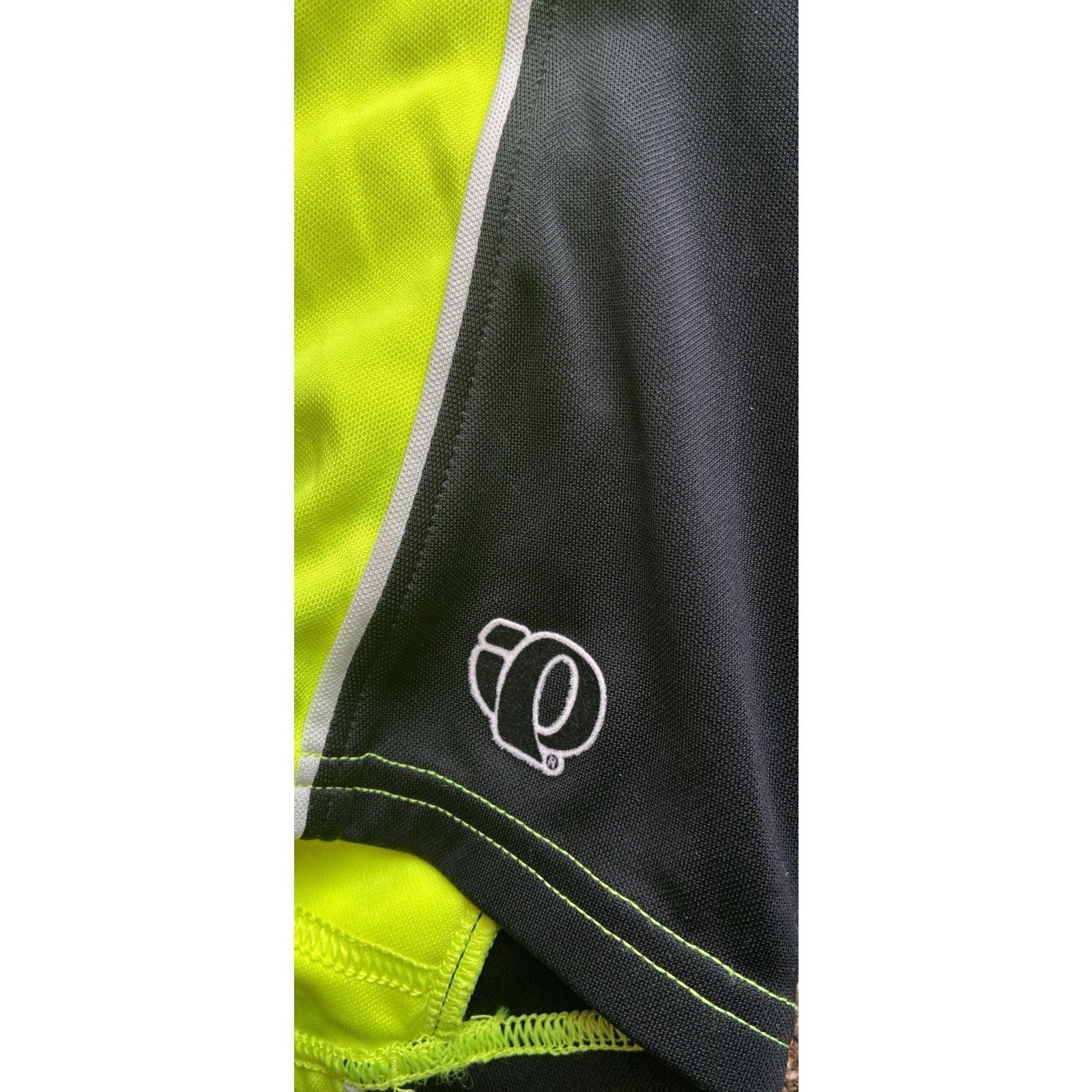Wmns Pearl Izumi Sz S Neon YlwGrn Full zip Back pockets SS Collar