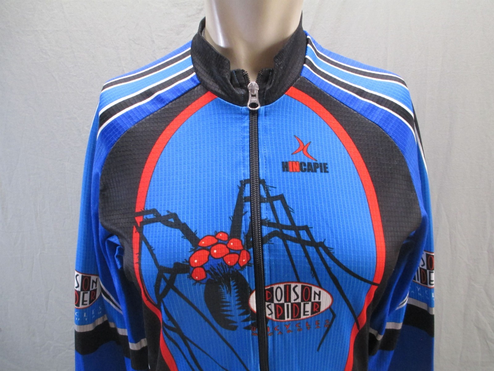 Hincapie Size M Mens Multicolor Cycling Compression Full Zip Athletic Jacket 569