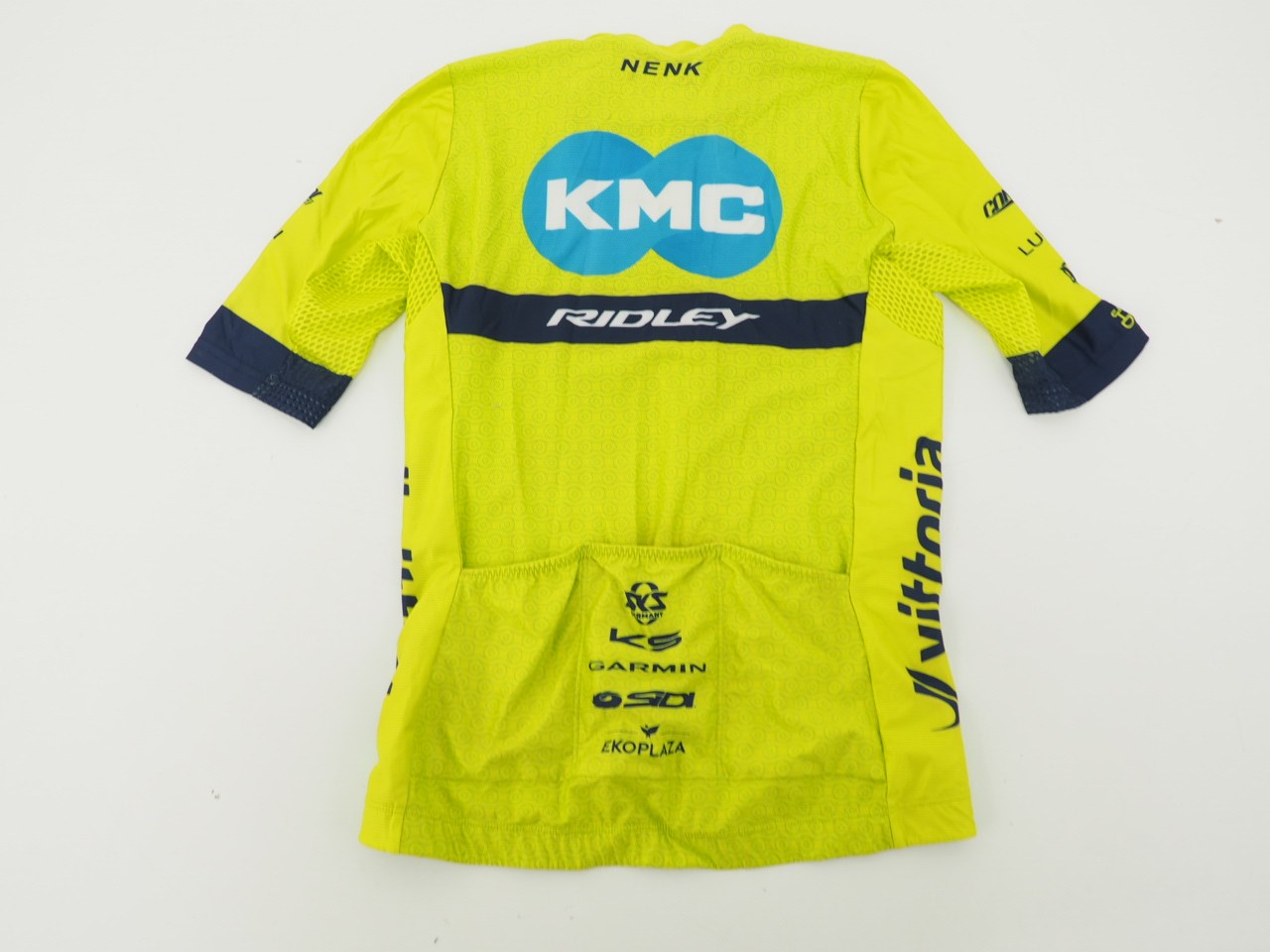 NENK Short Sleeve Cycling Jersey Size XS KMC Ridley Team Custom Green