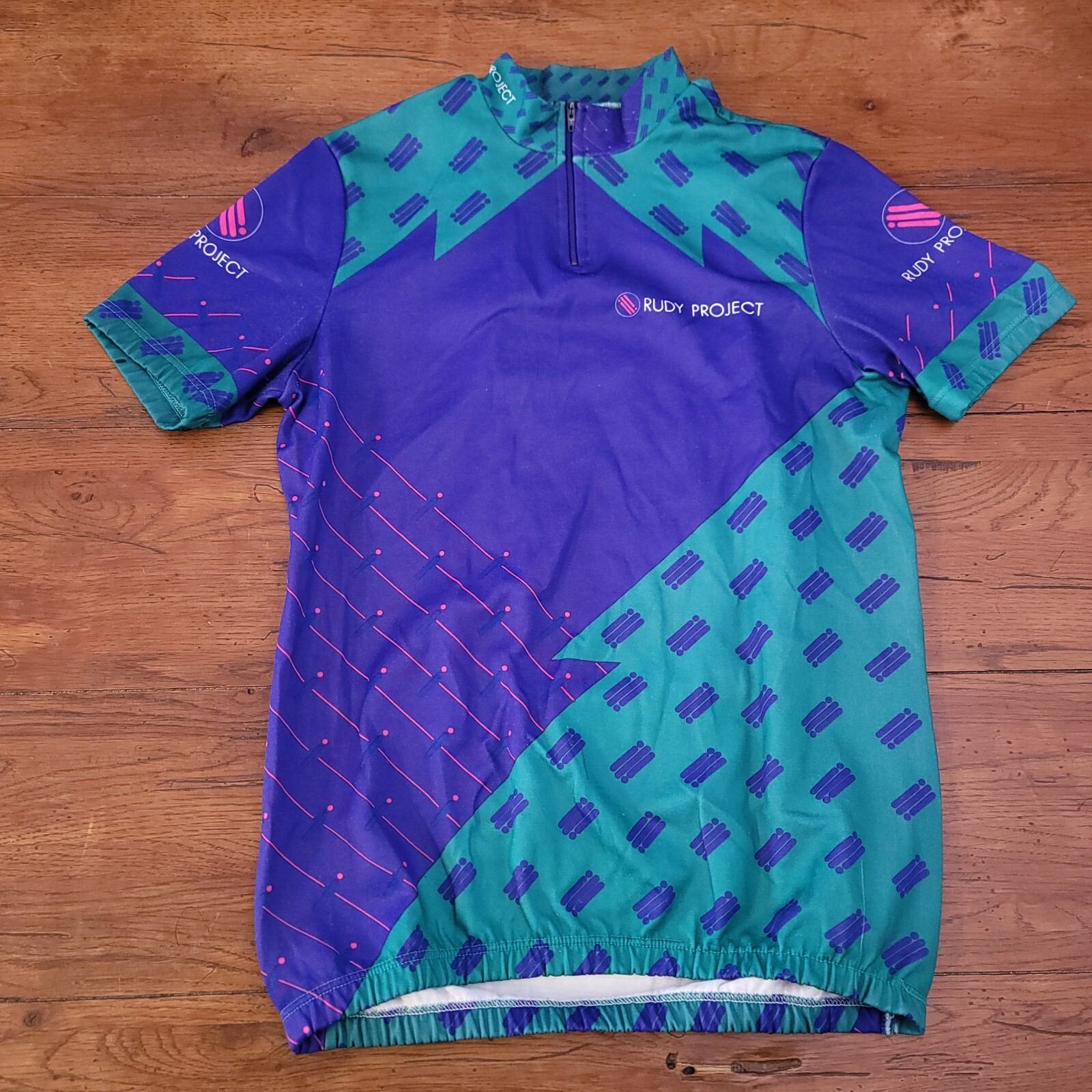 Rudy Project Mens sz 4 (M/L) Cycling Jersey SS Road Bike Pockets Vintage Retro