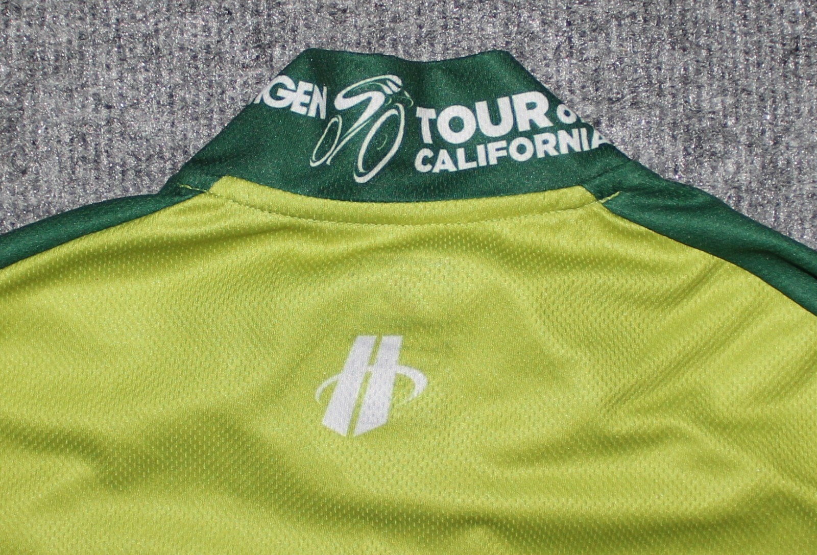 HINCAPIE 2012 TOUR OF CALIFORNIA FULL ZIP Sprint Green Cycling sz S Bike Jersey