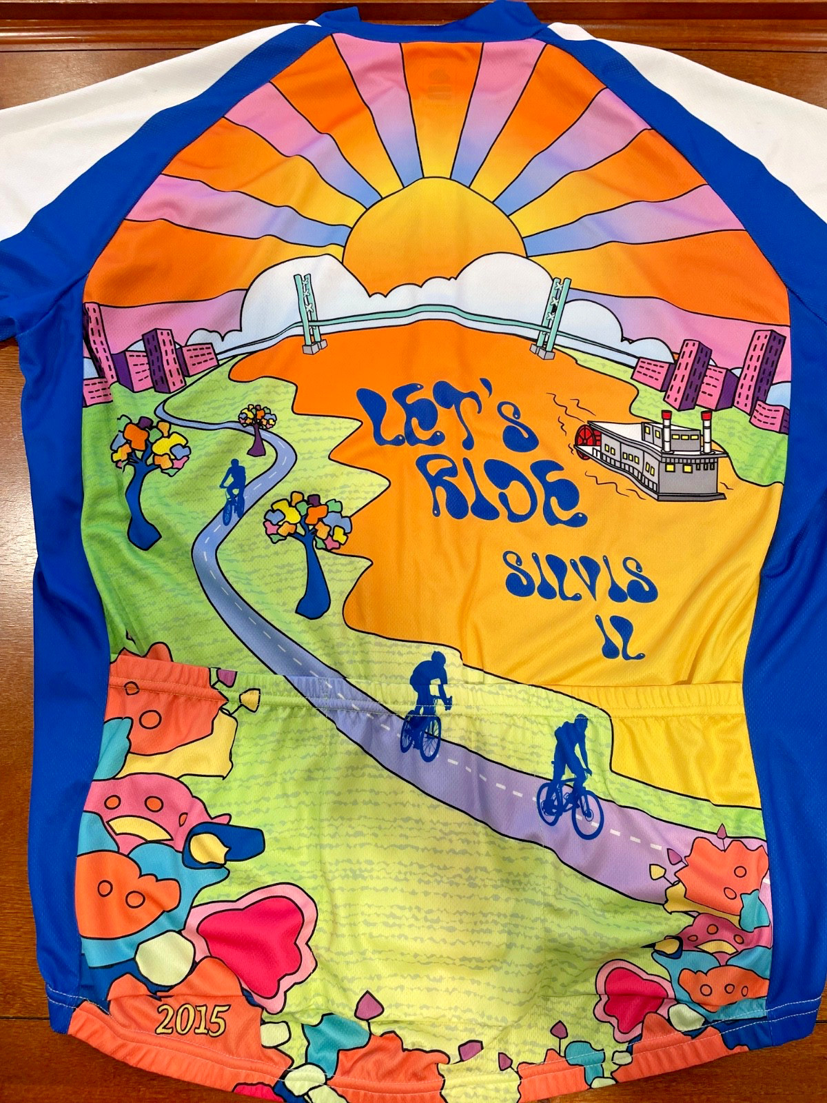 Let’s Ride Bicycle Shop Cycling Jersey Size XL – Colorful Primal 2015