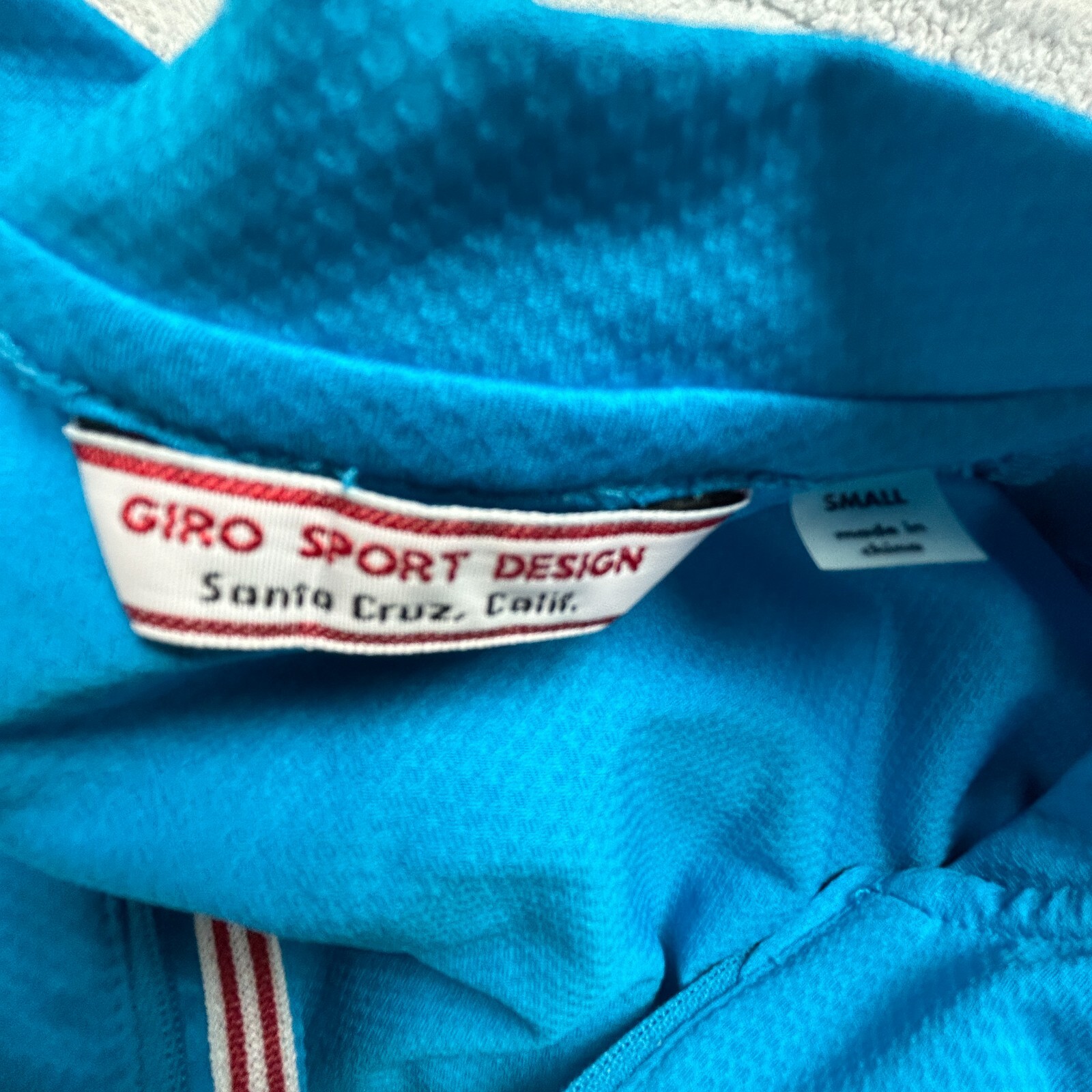 Giro Sport Design Women’s Full Zip Short Sleeve Cycling Jersey Size Small Blue