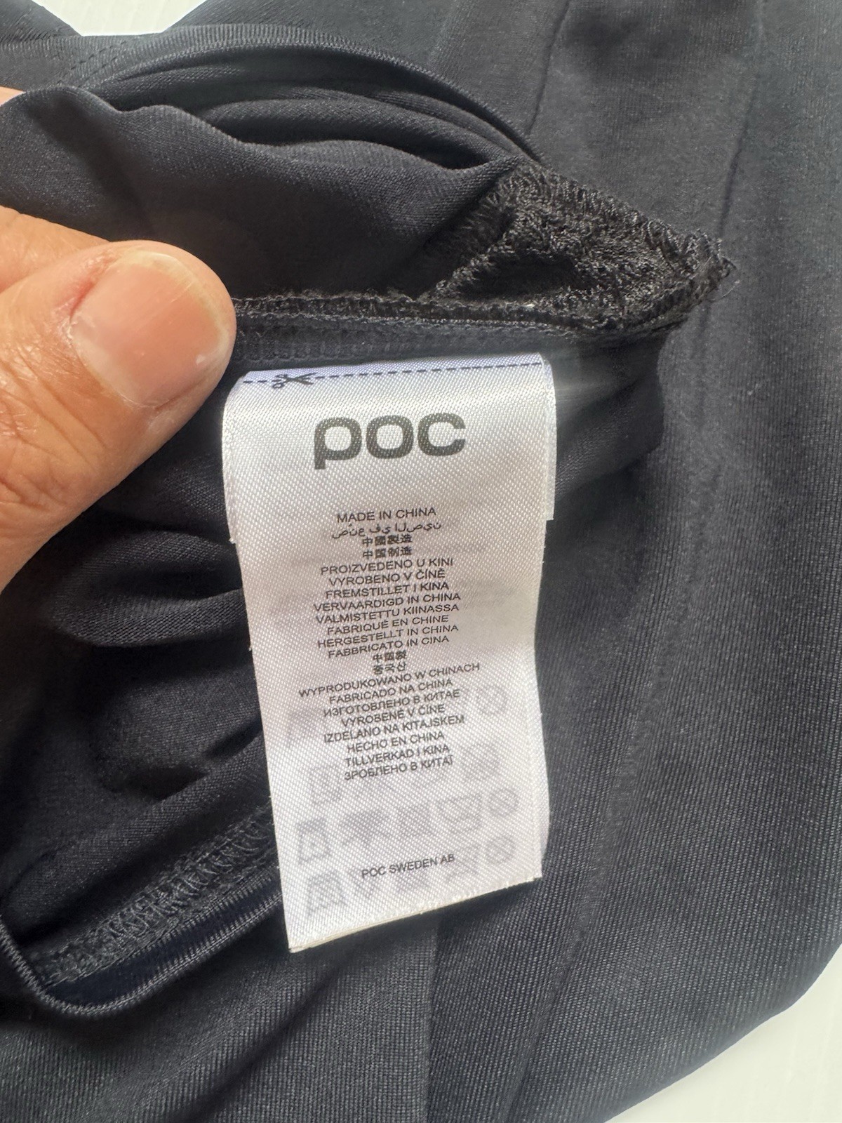 POC Men’s Large Long Sleeve Cycling Jersey Dark Gray MTB Mountain Bike Shirt
