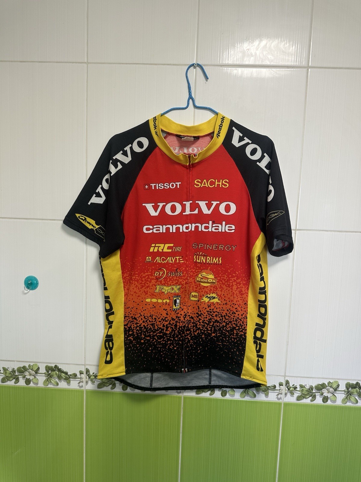 Vintage Cannondale Volvo Team 3/4 Zip Cycling Jersey Size L