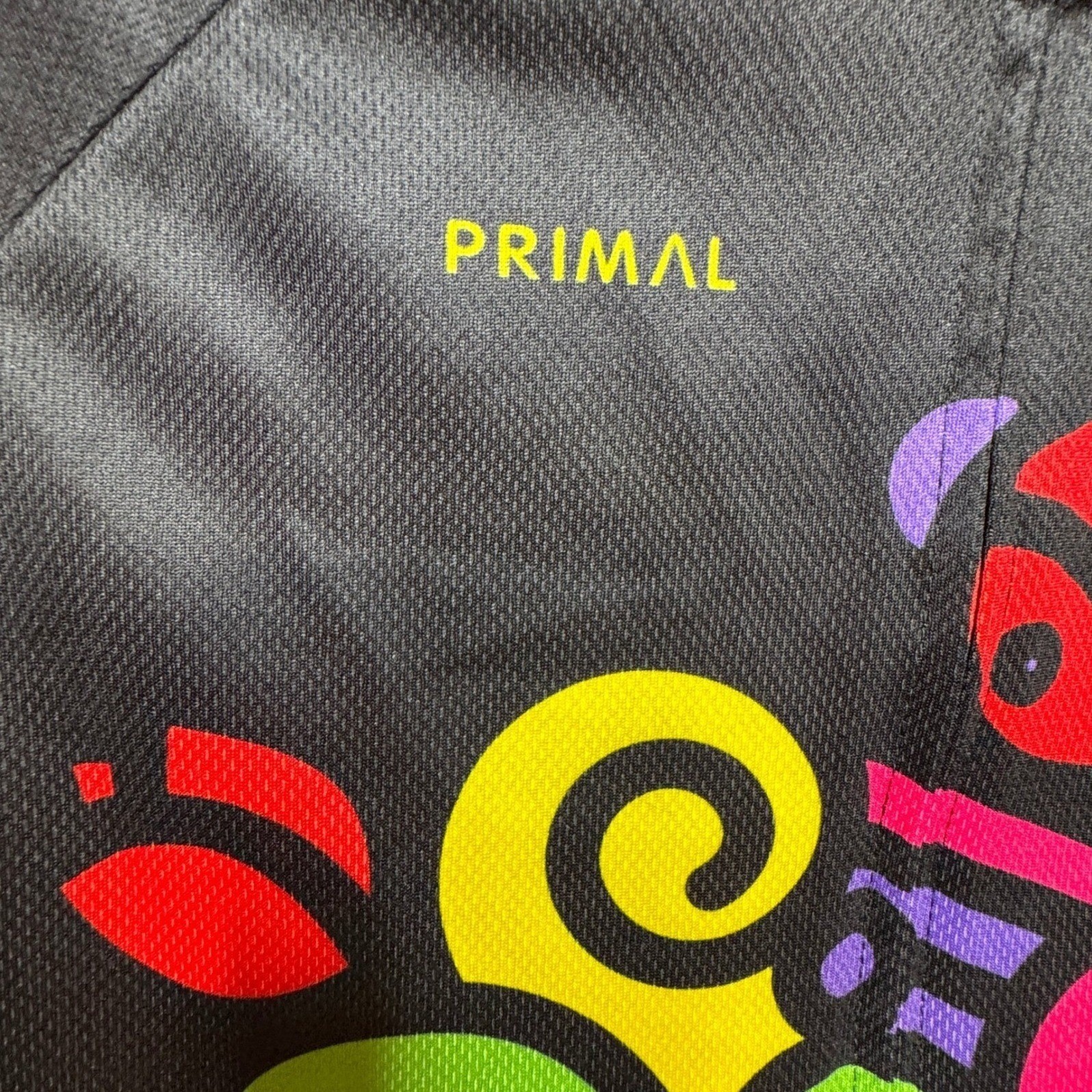 Primal Women’s M Cycling Jersey Colorful Abstract Graphic 1/4 Zip 3 Pocket Bike