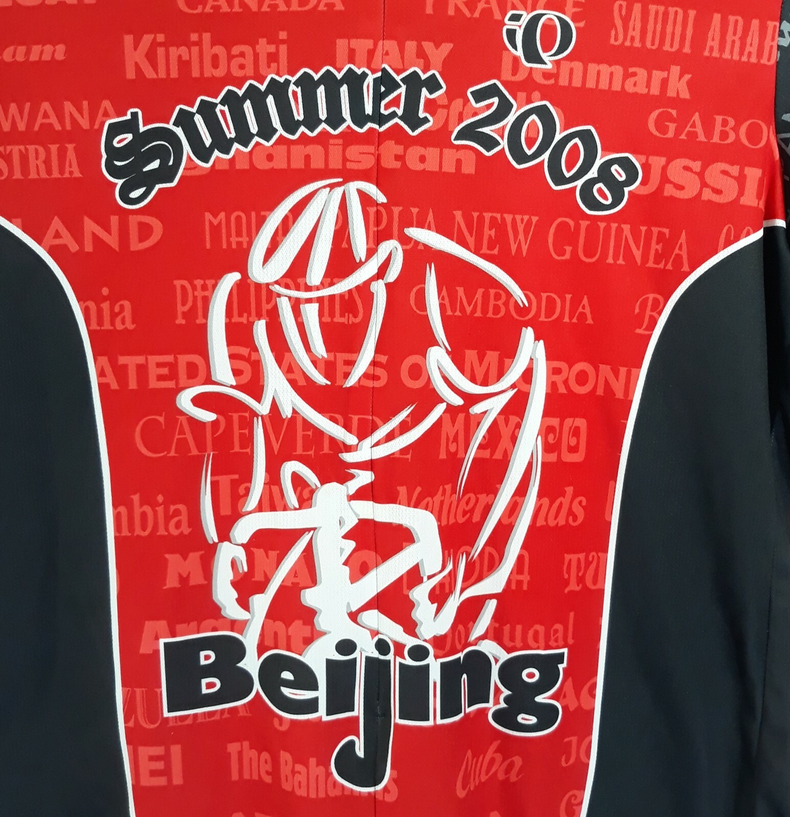 Cycling Jersey Beijing China 2008 Summer Olympics Pearl Izumi Men XL Red