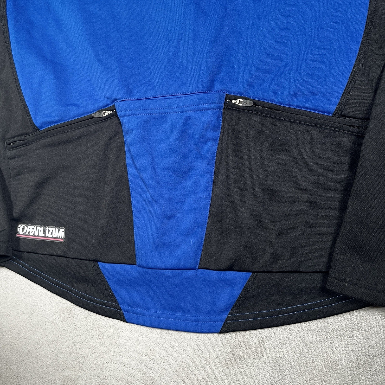 Pearl Izumi Thermal Cycling Jacket Adult M Blue Dual Zipped Pockets & Arm Cuffs