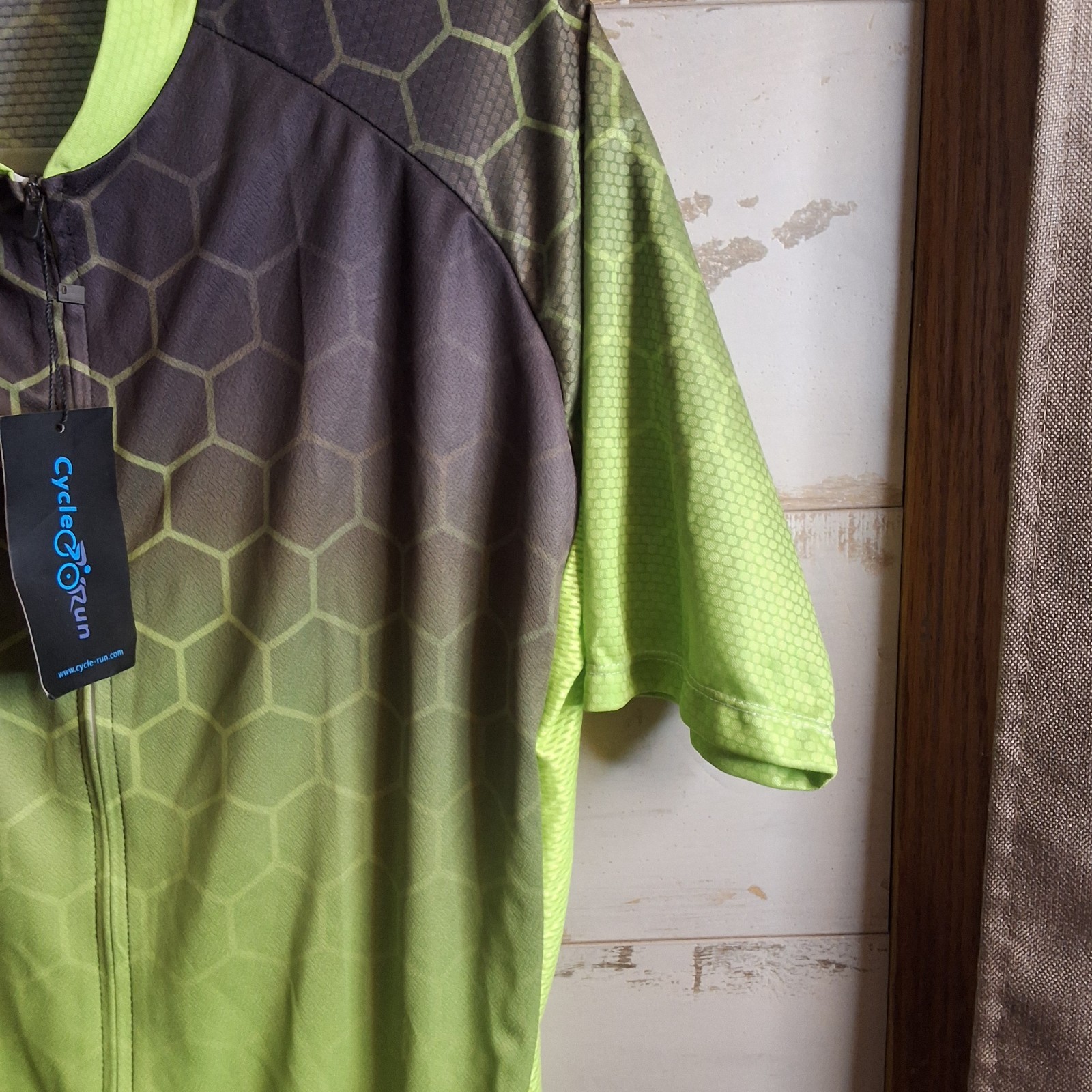 NWT Cycle Run XXXL Full Zip Short Sleeve Mens Elastic Waist